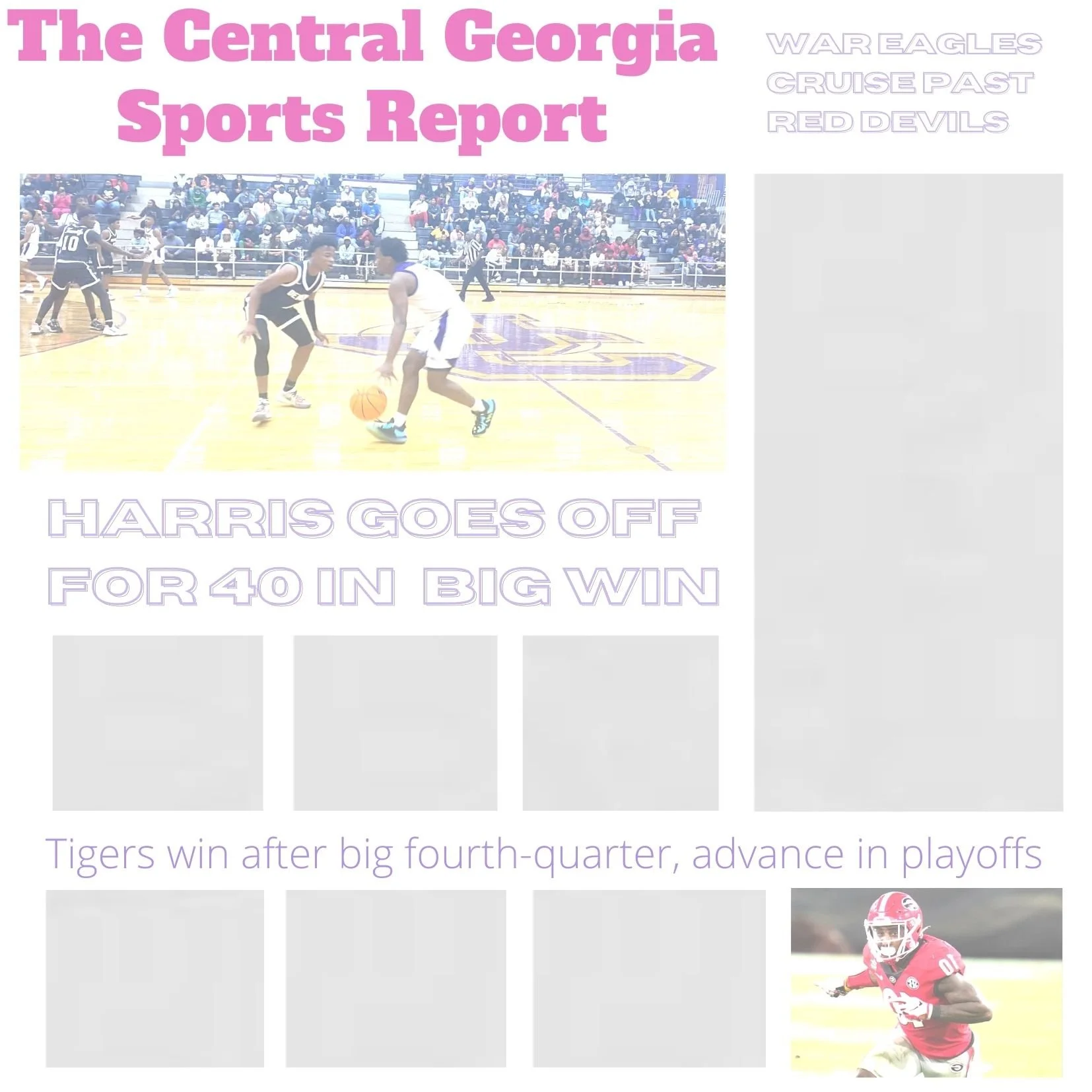 Sunday's Report: HS/college scores, Warner Robins &amp; Northside alums, Mercer, Georgia College, Middle Georgia State, Mayhem; Falcons, UGA, Tech, Hawks; College 🏈, college 🏀, NFL, NBA, WNBA, golf