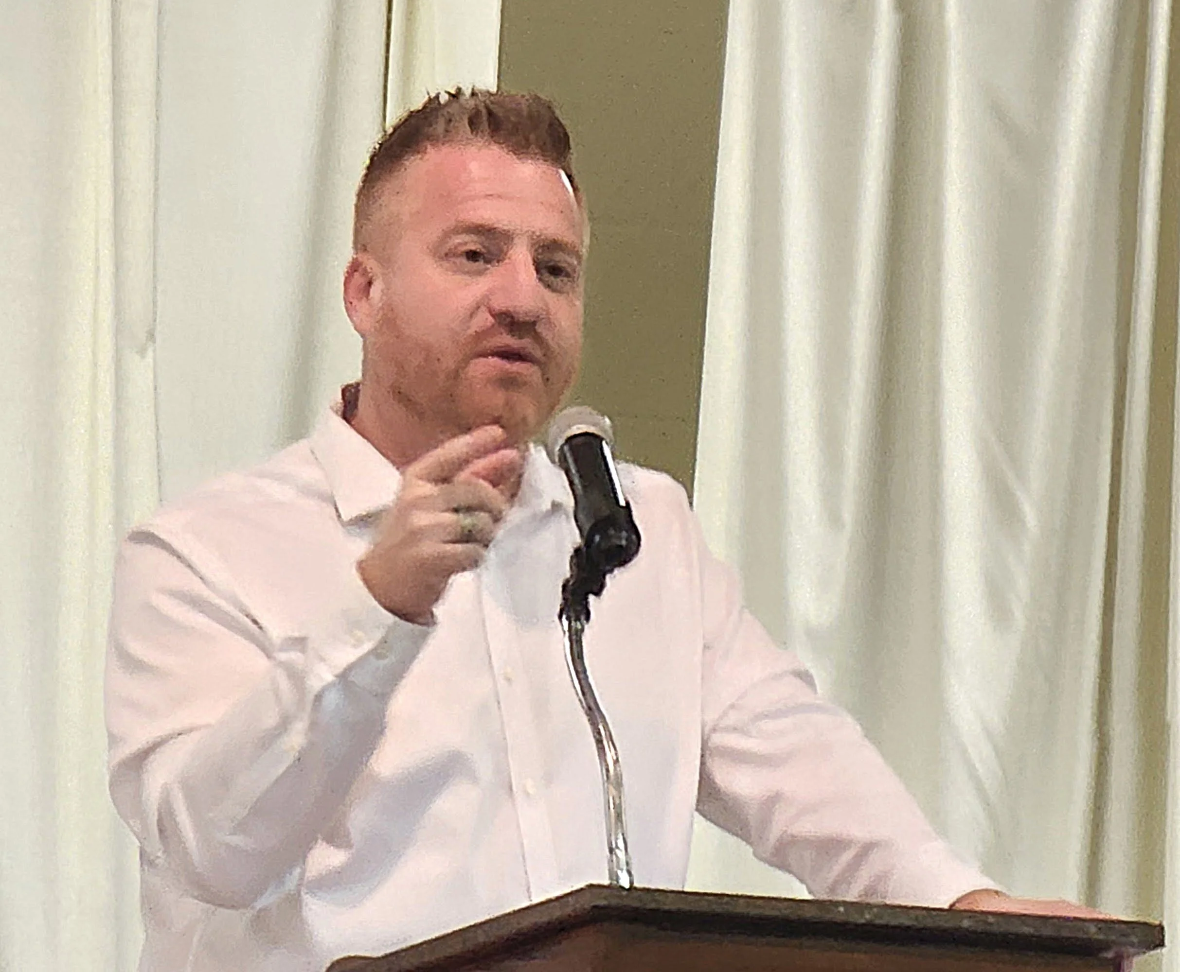 New Auburn coach Golesh tells Macon Touchdown Club crowd - and loads of fans - that the Tigers are progressing as he leads a culture change