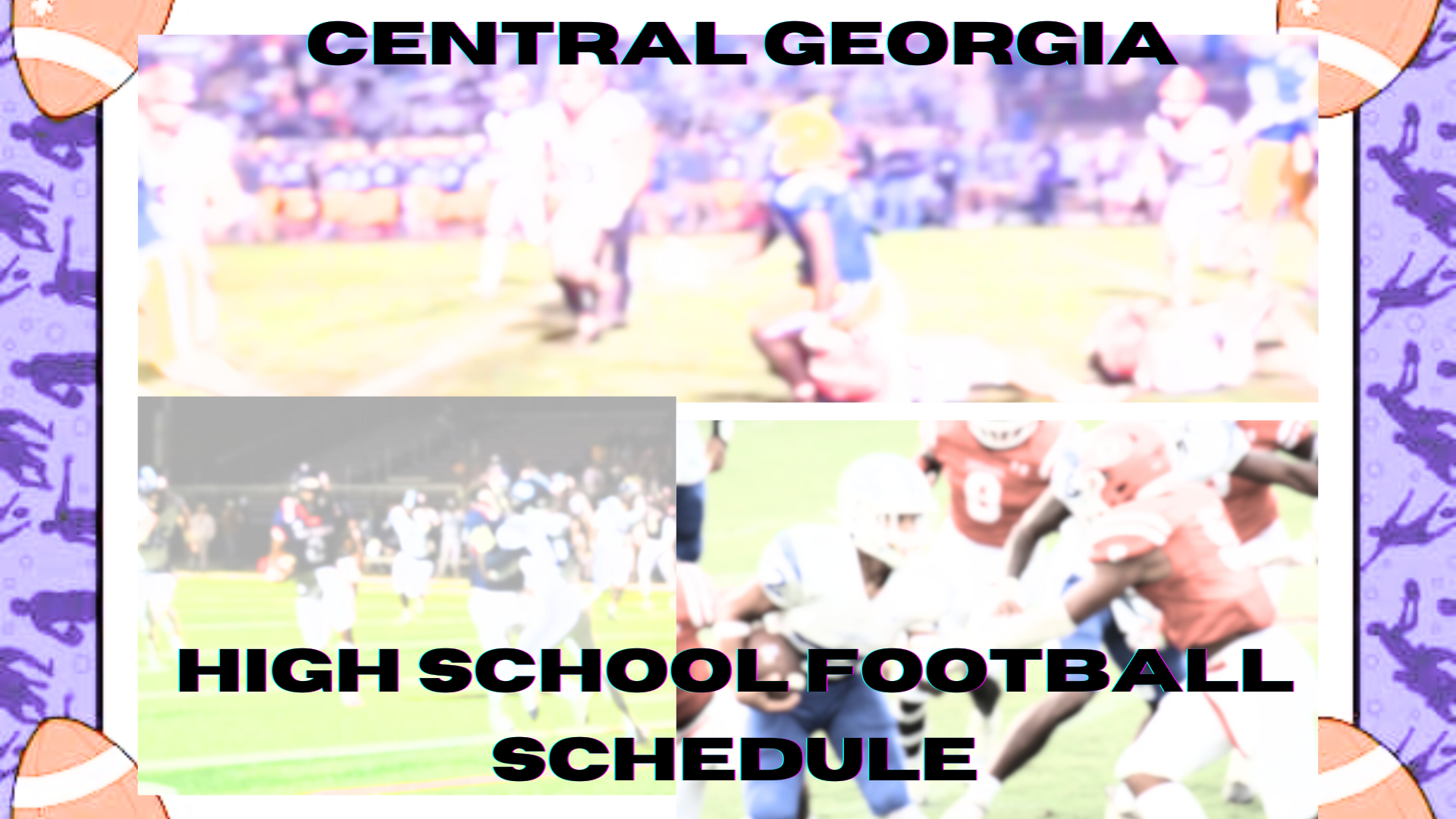 Central Georgia high school football schedule