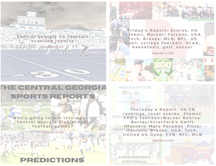 Thursday's Report: Scores, Georgia College mourns, Alum: Northside, Northeast/Jackson, GMC Prep; Georgia, Tech, Falcons, Braves, KSU; College football, MLB, NFL, tennis, golf, NASCAR, hockey