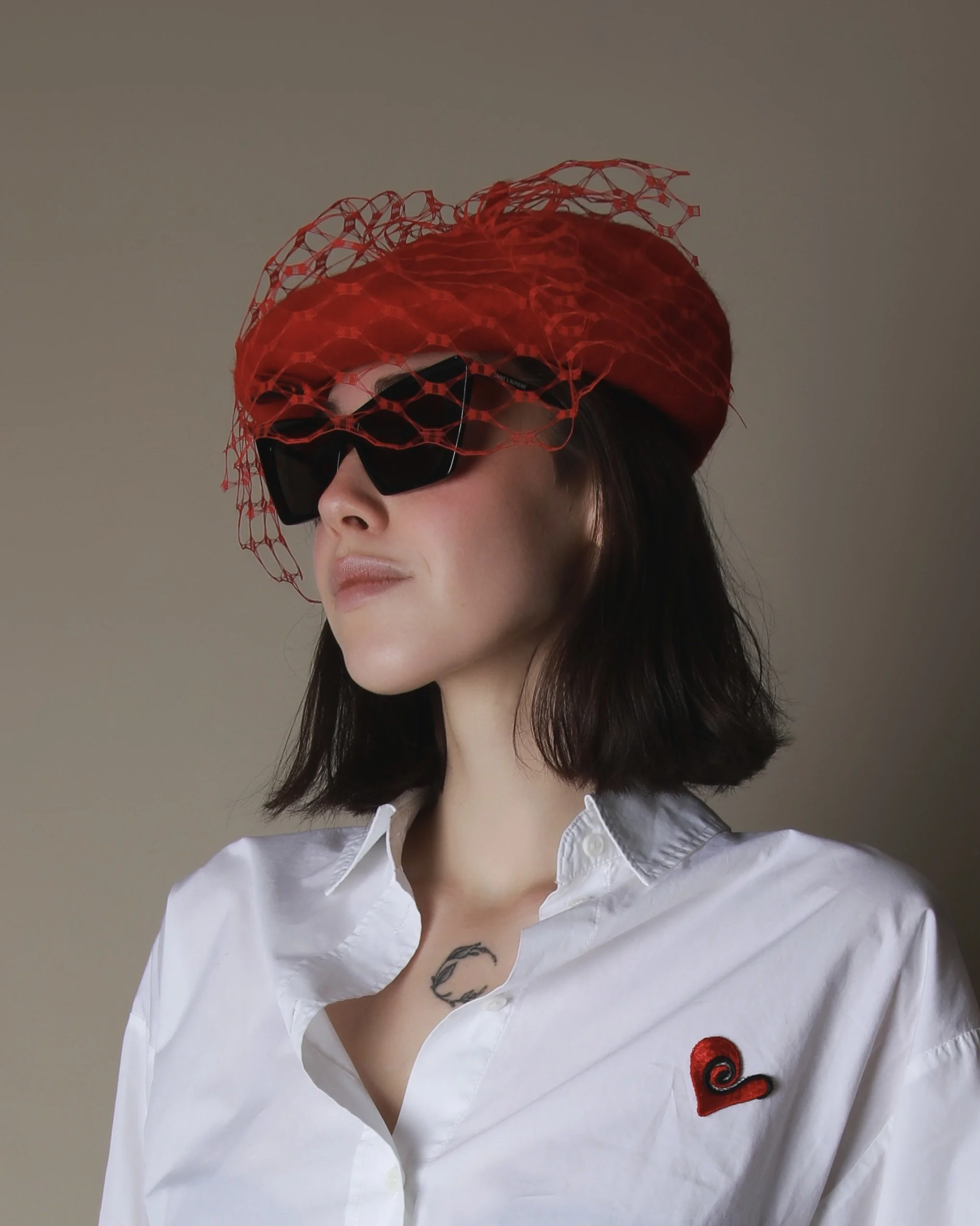 Veil Beret Valentine