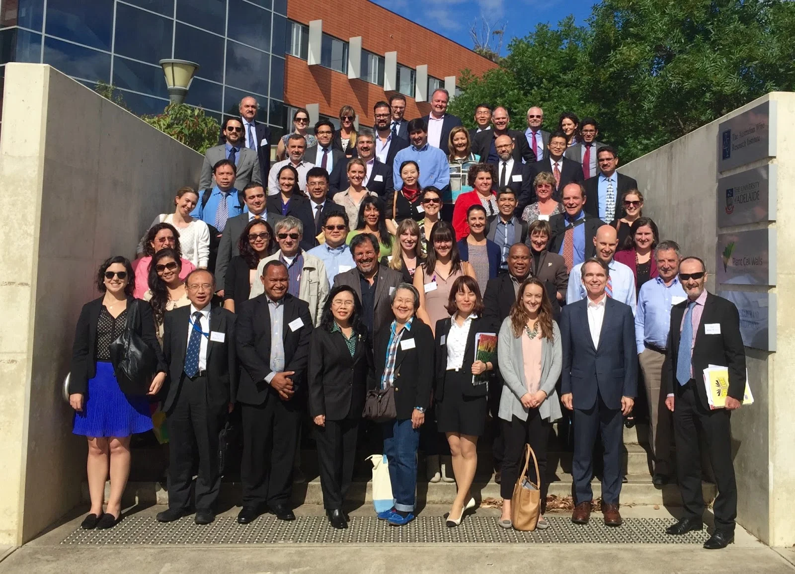 APEC WRF Participants photographed in front of the Australian Wine Research Institute (AWRI).