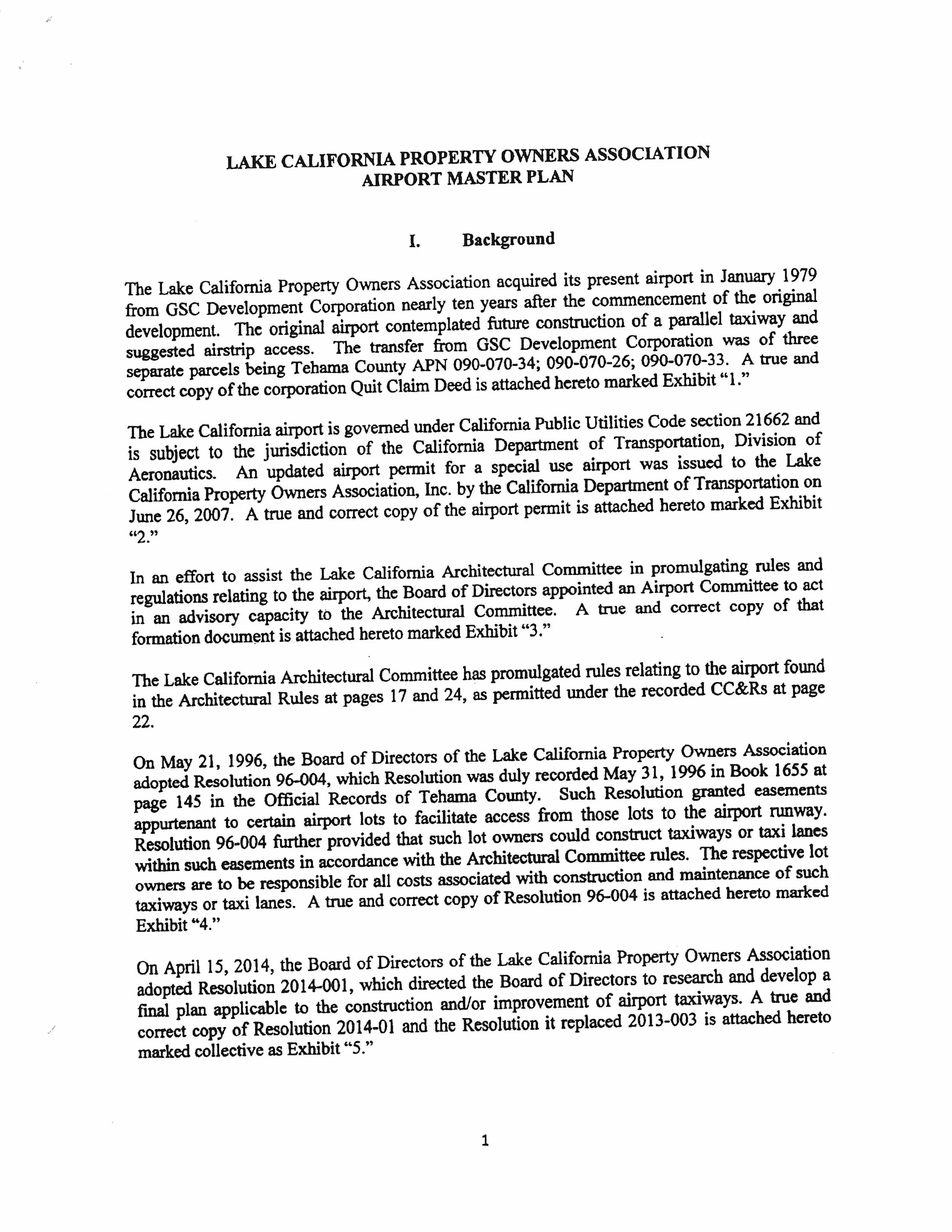 Airport Master Plan - Board Approved 12-20-16
