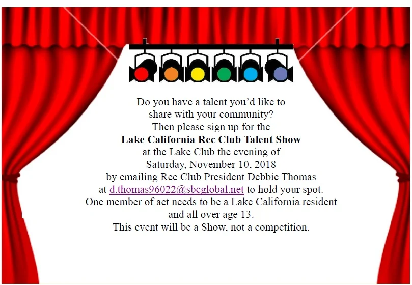 Talent Show hosted by Rec Club