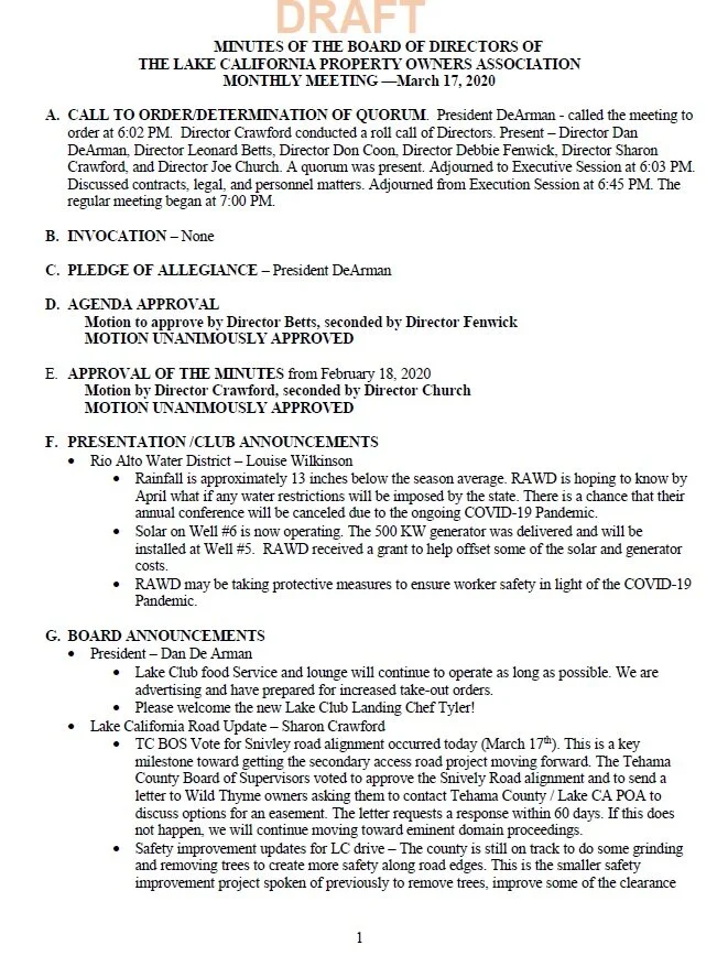 Board Minutes 