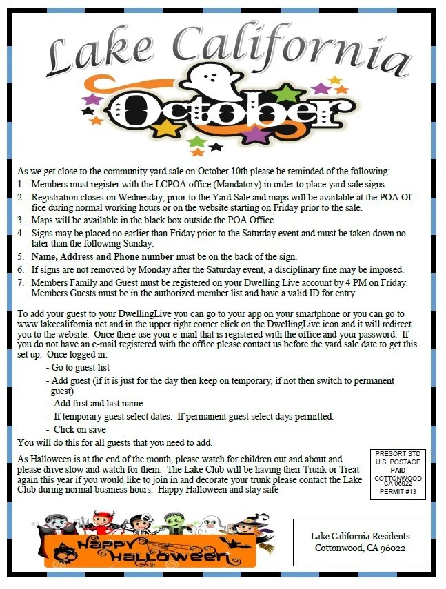 October 2020 Newsletter