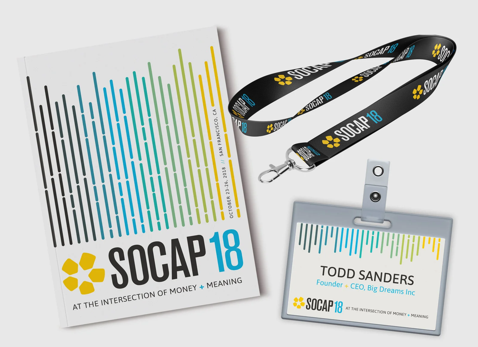  Art Direction and design for SOCAP, 2018-2021 