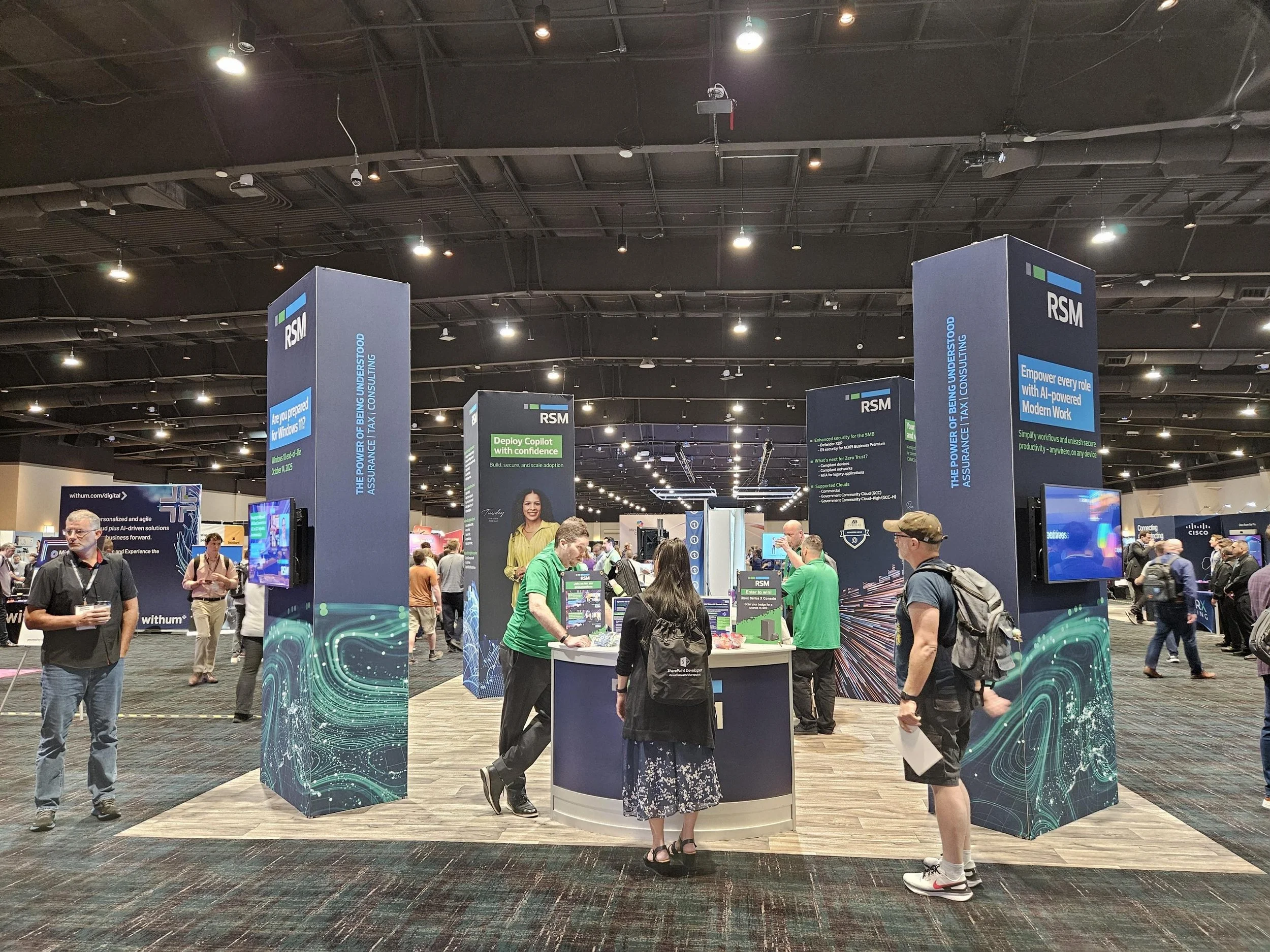  Booth design for RSM at a National Microsoft event, 2025 