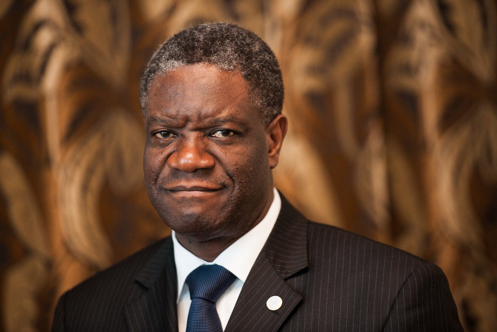 Portrait of Dr. Mukwege for Right Livelihood Awards by Wolfgang Schmidt