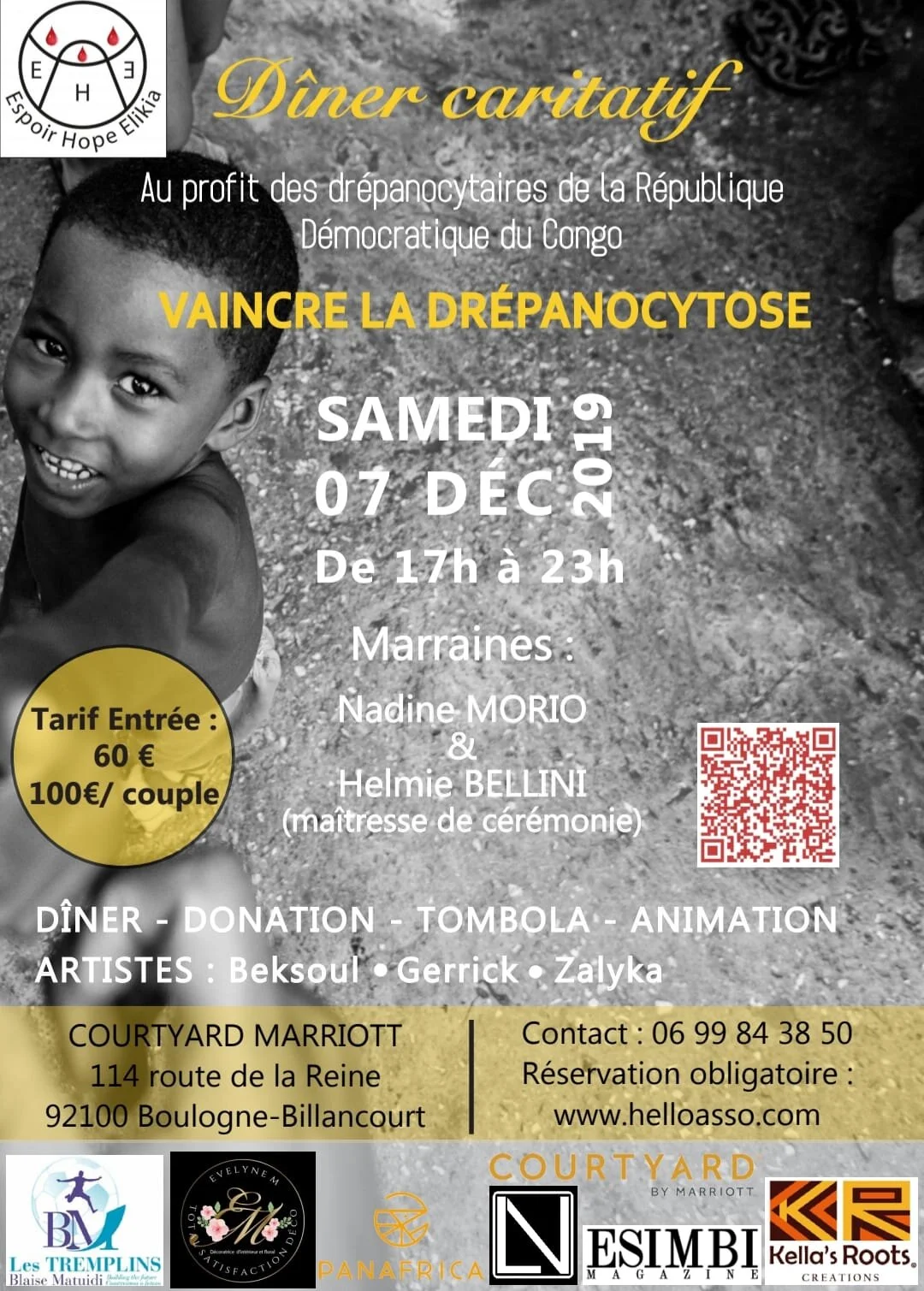 DINER CARITATIF, ESPOIR HOPE ELIKIA