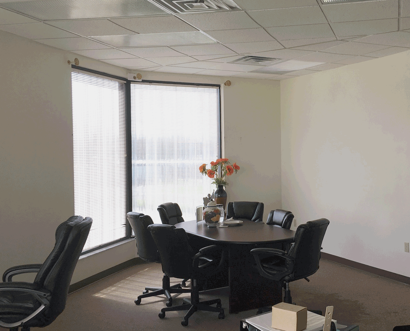 Before and After images of Pastor Chris' Office Remodel