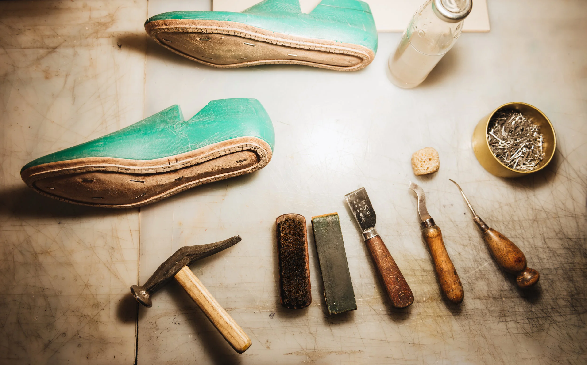 shoes-and-instruments-on-table-at-footwear-P37T8Q4.jpg