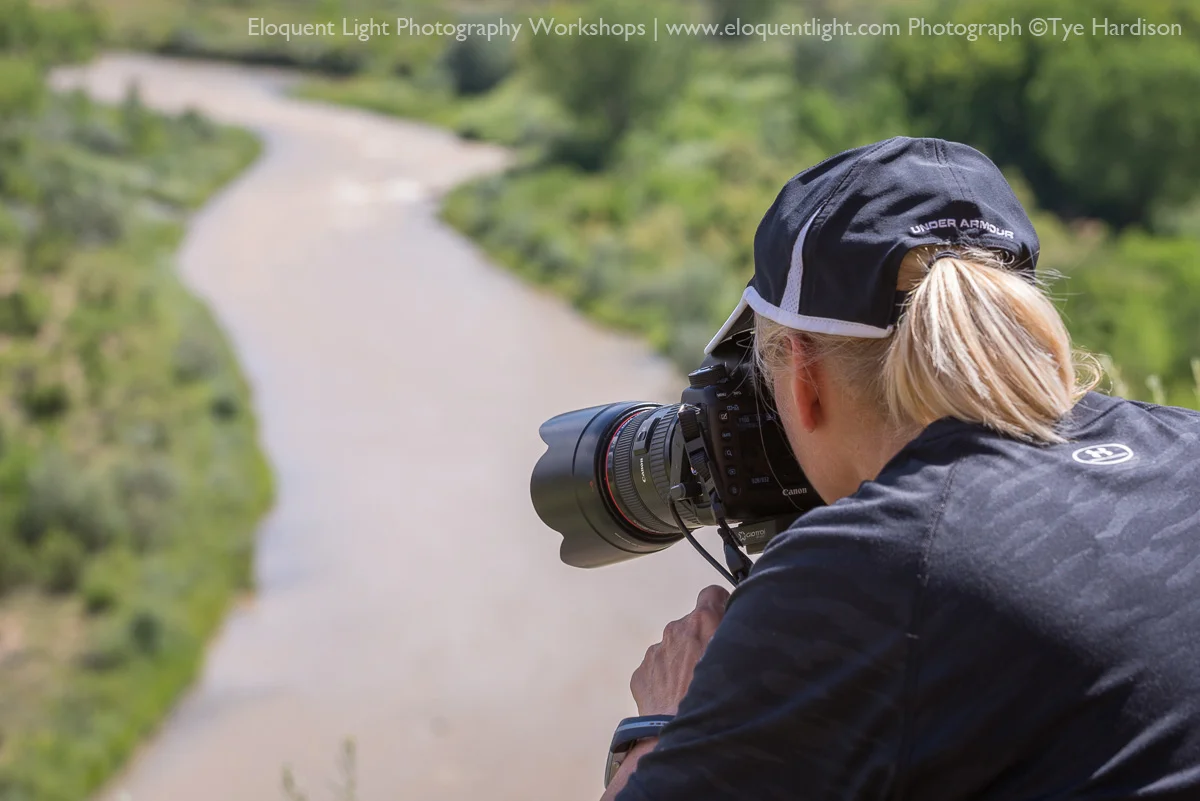 Student photographing Rio Chama-New Mexico-©Tye Hardison.jpg