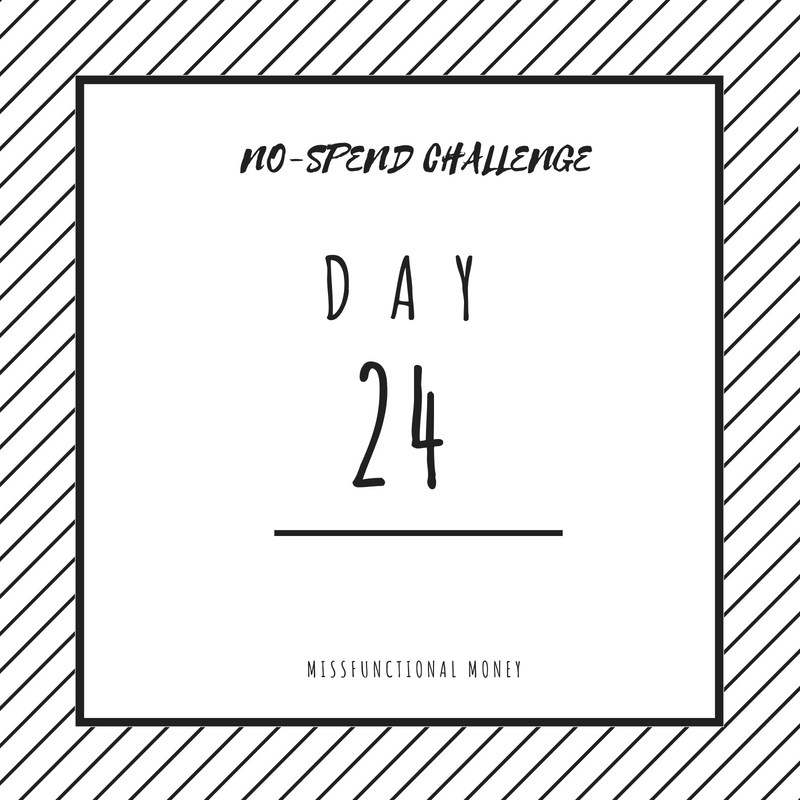 NoSpend Challenge Day 24 - Saving money is hard, especially in the summer. But if I can save more money by doing the no-spend challenge, you can too.