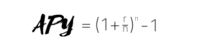 APY = (1+(r/N))^N-1