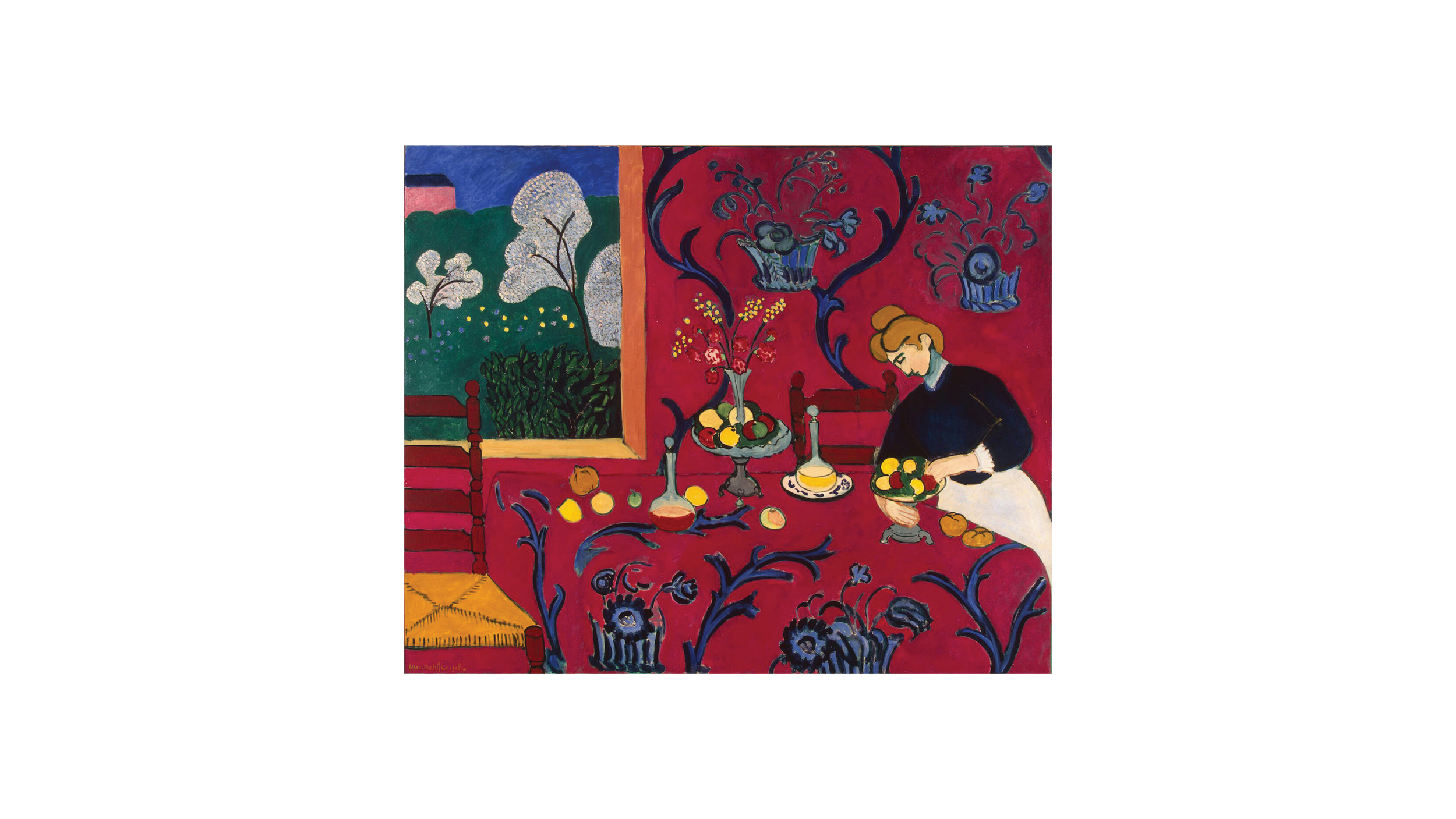 Harmony in red, 1909.  Henri Matisse