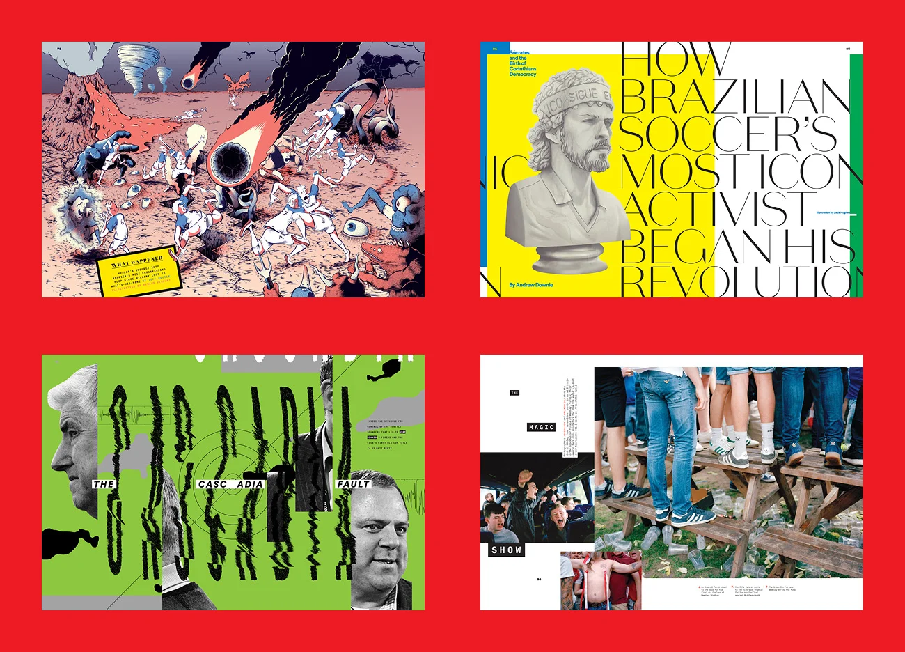 Illustrations by Renaud Vigourt and Jack Hughes; Photography by Joseph Fox and Orlando Gili