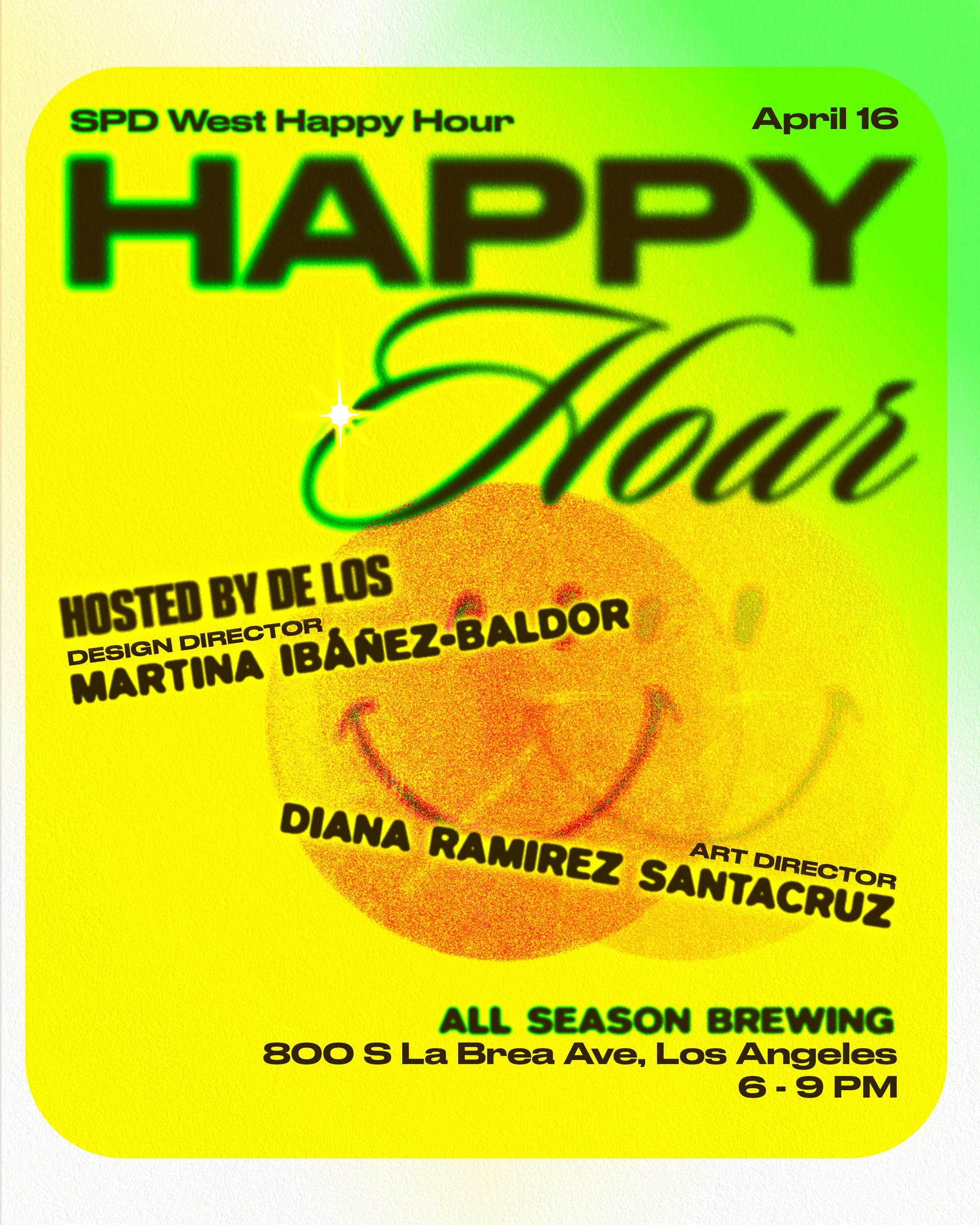 SPD West Happy Hour - April 16, 2026 - Los Angeles
