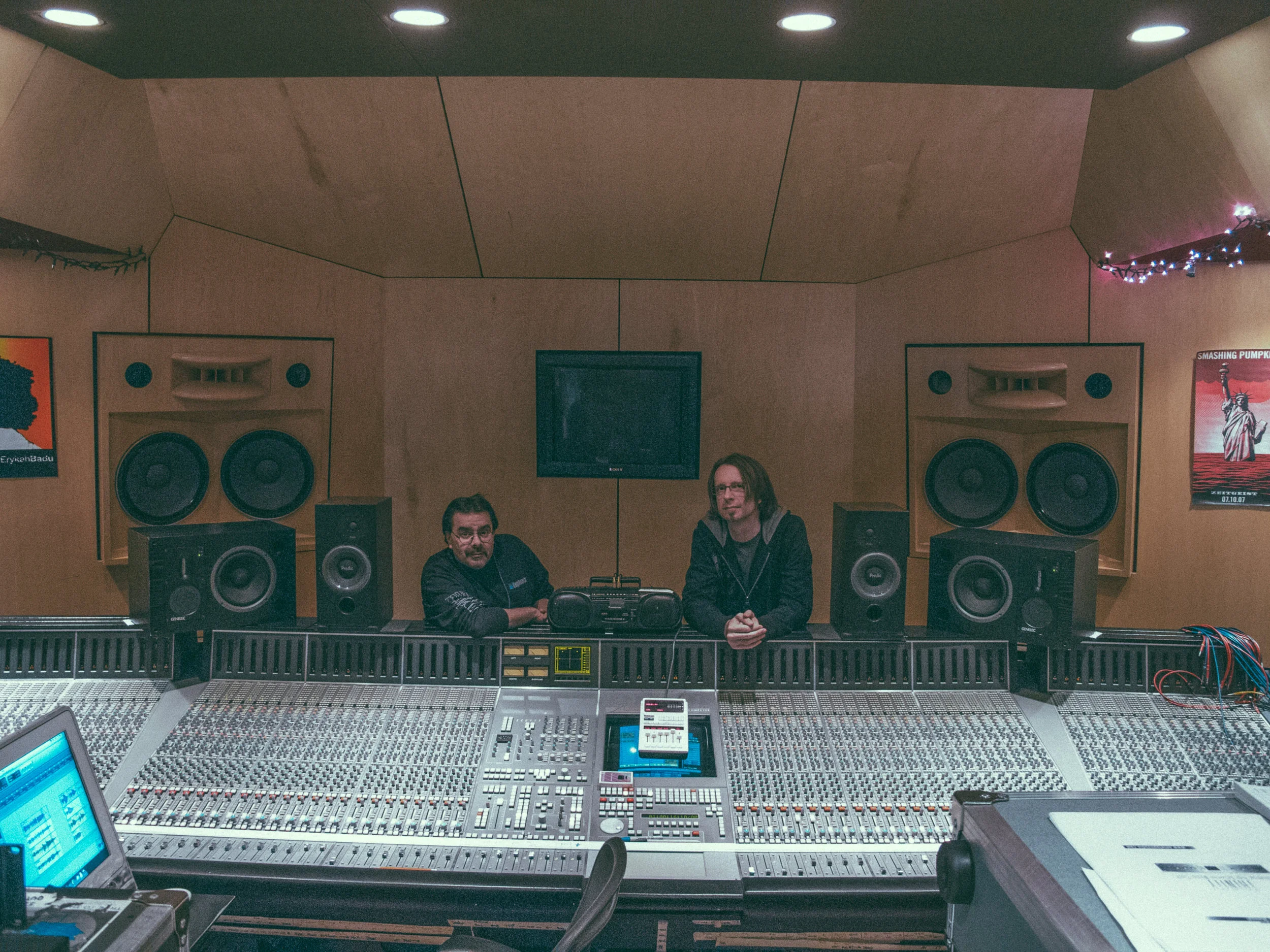 Working on Erykah Badu's "Amerykah PT II" with Tom Sores. 