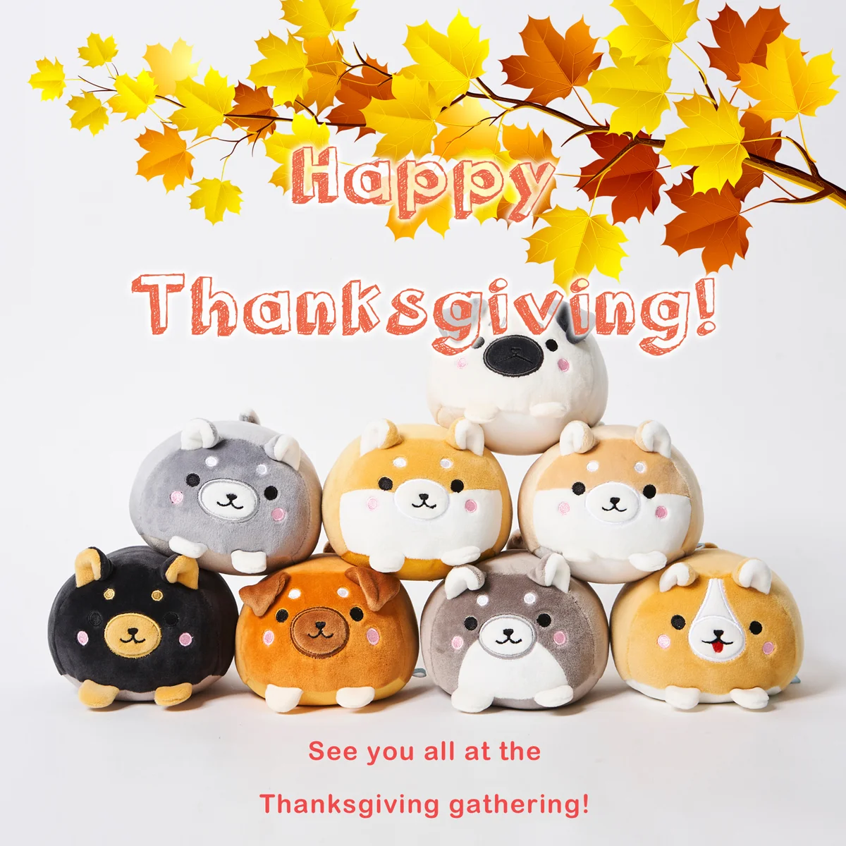 2017 Thanksgiving Greeting - Marshmallow Dogs - DOWNLOAD