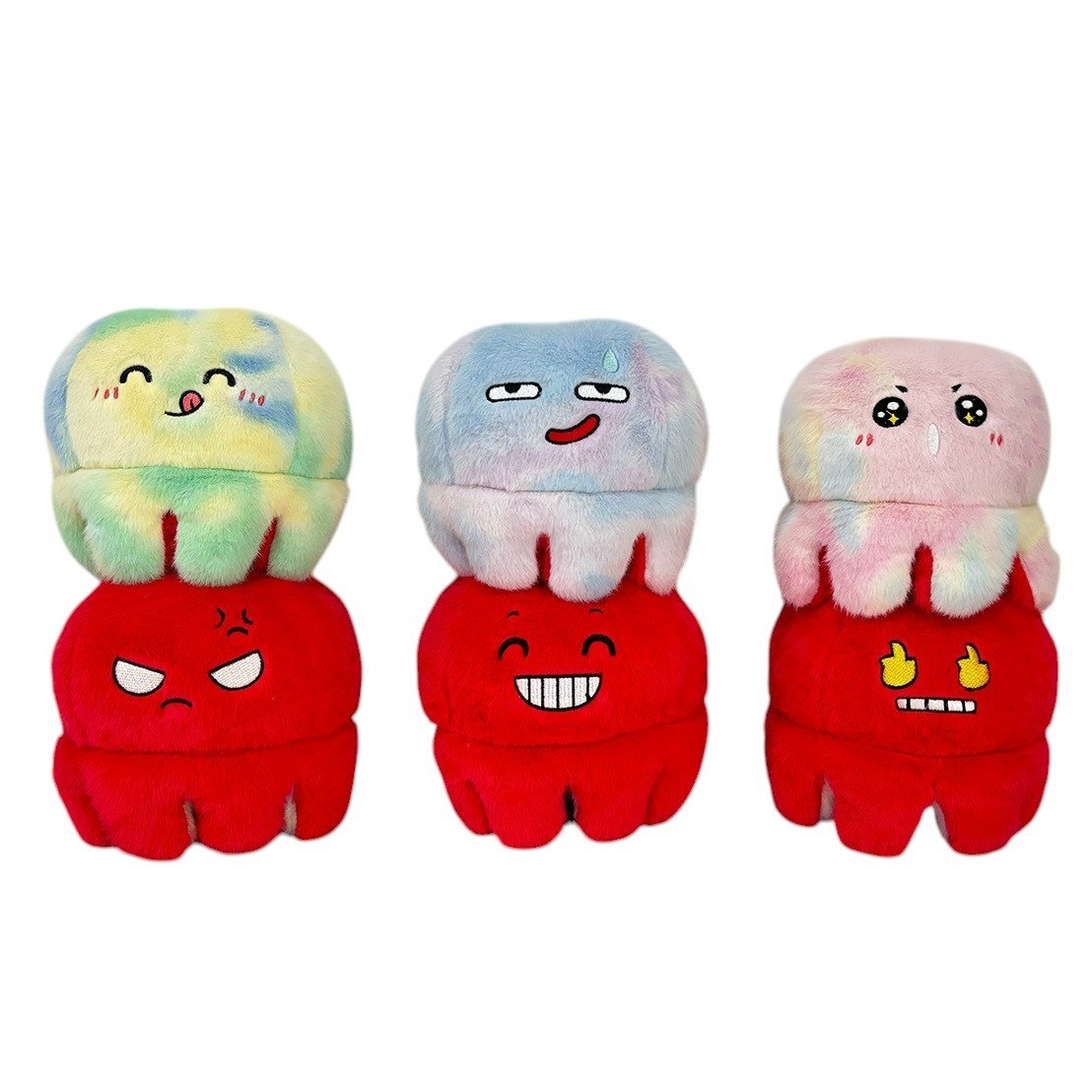 Shinjidai 11" Flip Mood Octopus Reversible Plush
