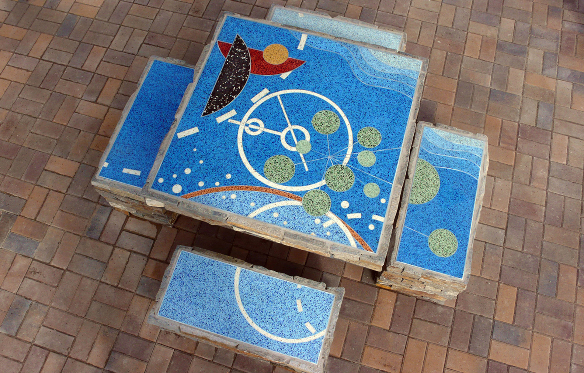 Terrazzo Picnic Tables - Maple Street Pedestrian Plaza