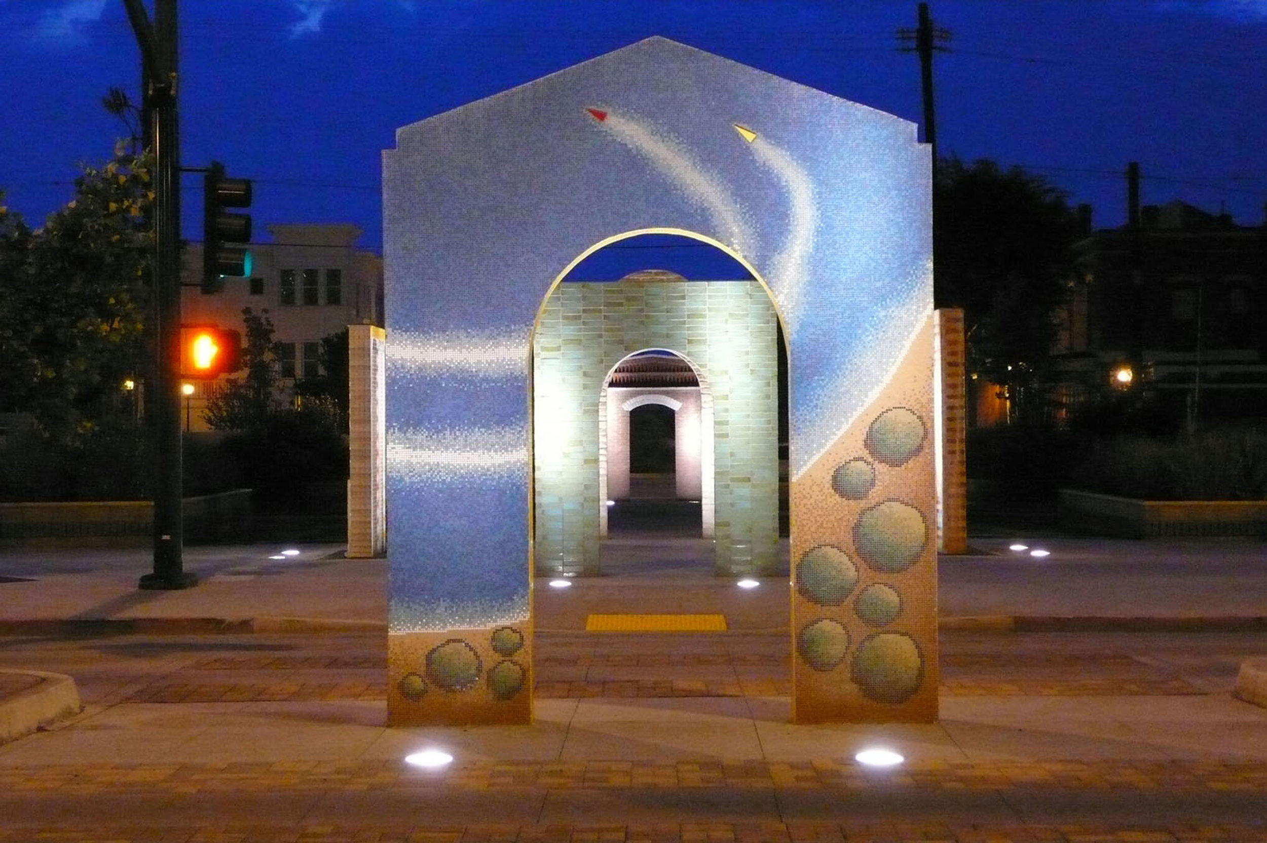 Portals in Time - National City Boulevard Streetscape and Fountain Promenade Project