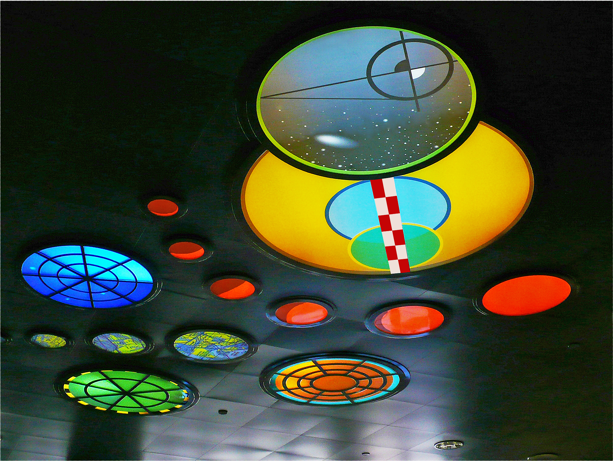 Ceiling Node Light Sculpture - San Diego International Airport