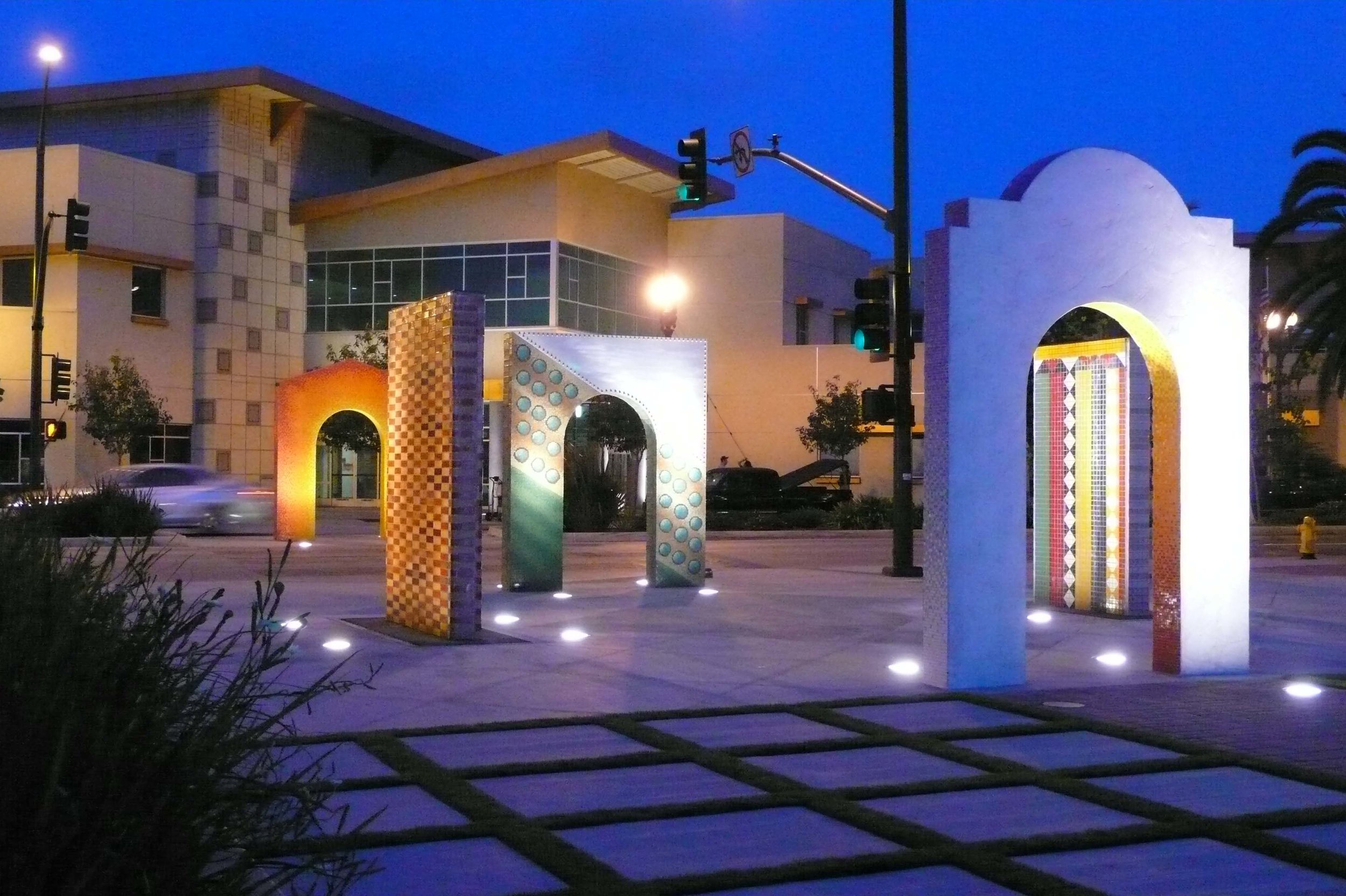 Portals in Time - National City Boulevard Streetscape and Fountain Promenade