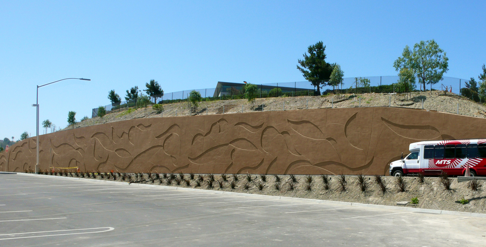 Blowing Leaves - Rancho Bernardo Bus Rapid Transit Station