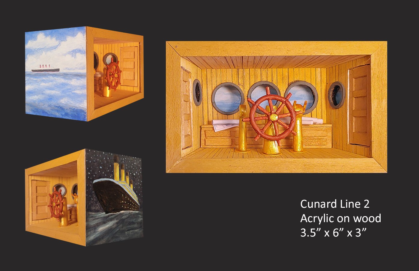 Cunard Line 2 acrylic on wood  3.5 x 6 x 3.jpg