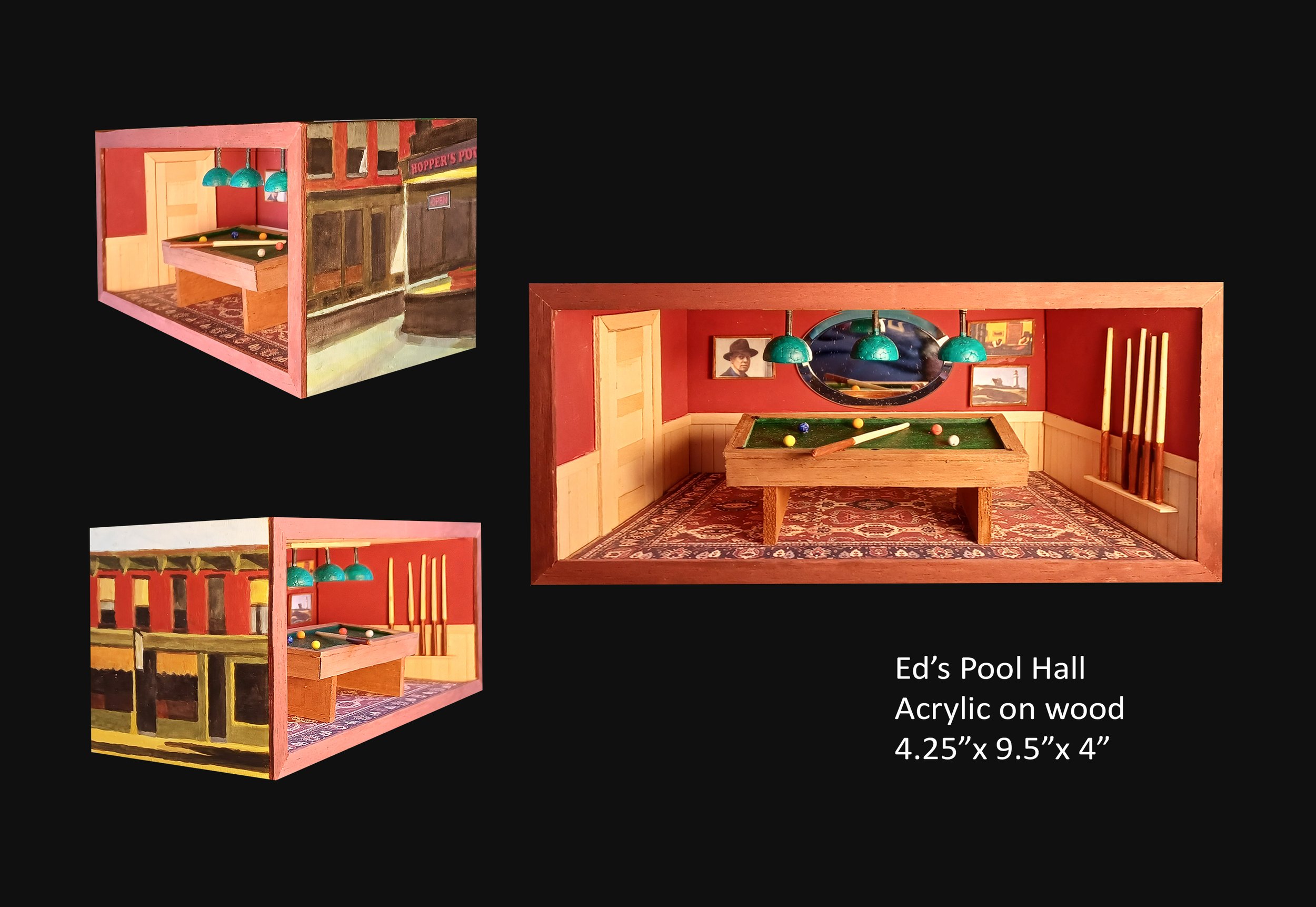 Eds Pool Hall acrylic on wood  4.25 x 9.5 x 4.jpg