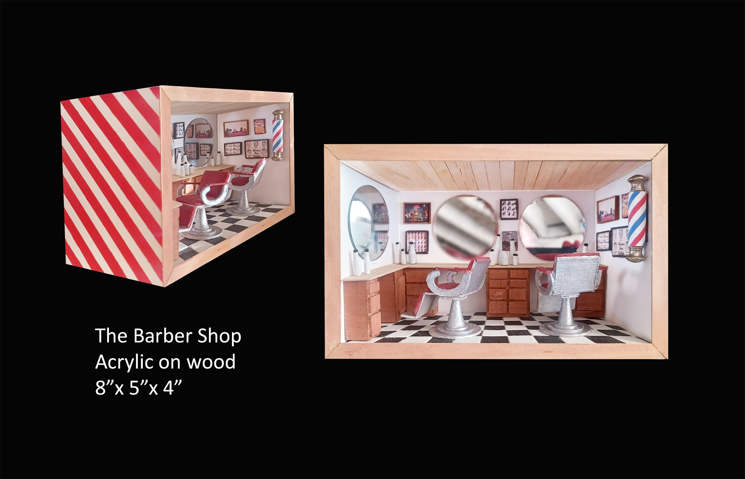 The Barber Shop acrylic on wood 8 x 5 x 4.jpg