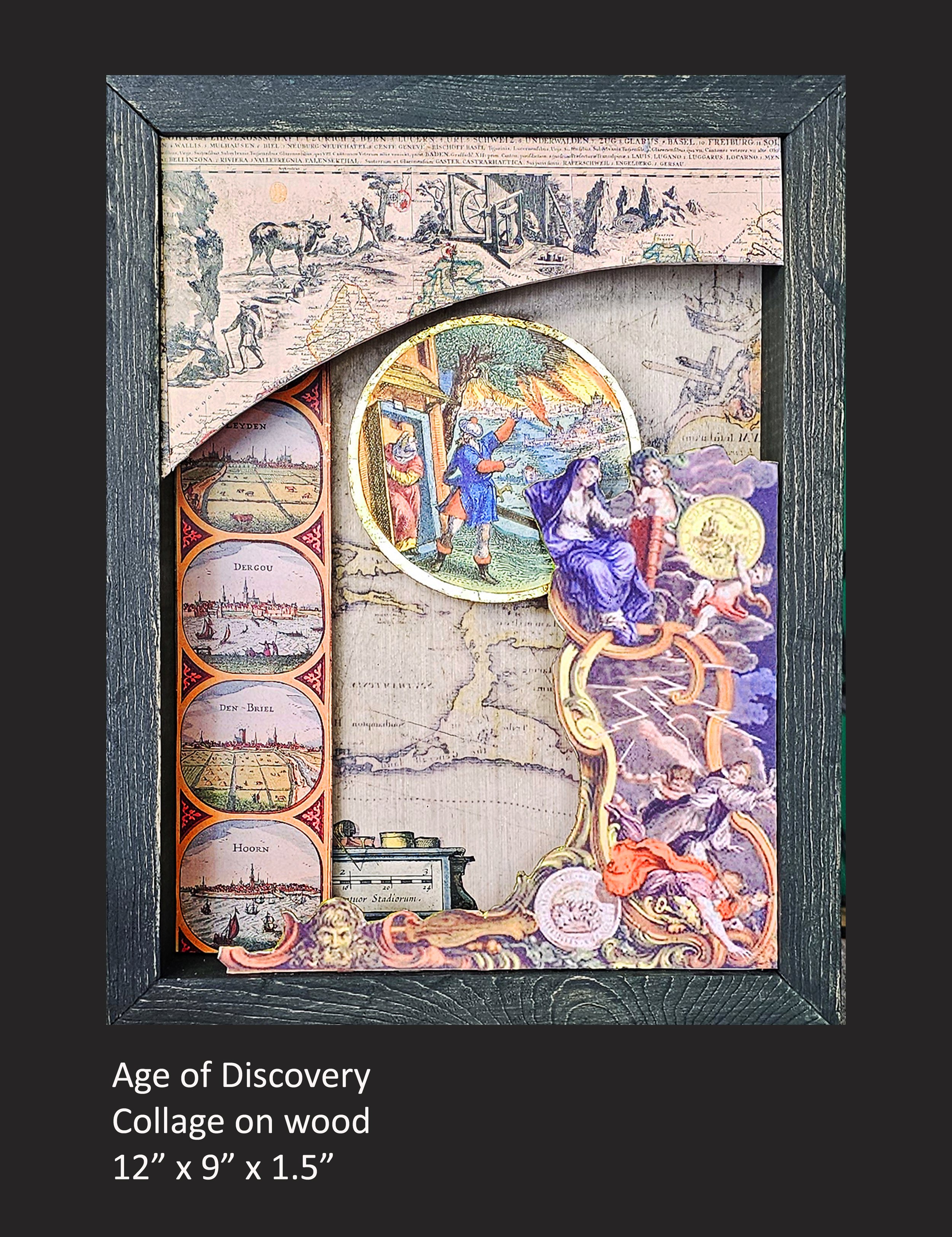 Age of Discovery collage on wood  12 x 9 x 2.5 black.jpg