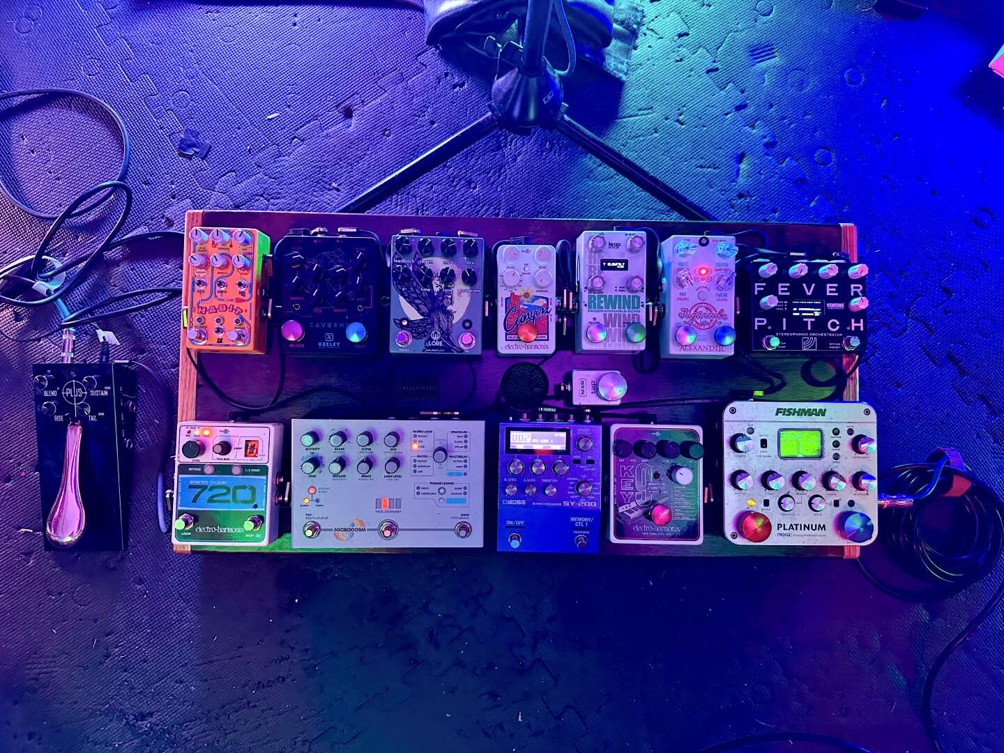 Hey now! Haven&rsquo;t done one of these in a while, here&rsquo;s an obligatory signal chain/rig photo. Some new pedals have been swapped in @bossinfoglobal SY-200, @walrusaudioeffects Lore &amp; @chasebliss Habit We&rsquo;re going to go to the outer