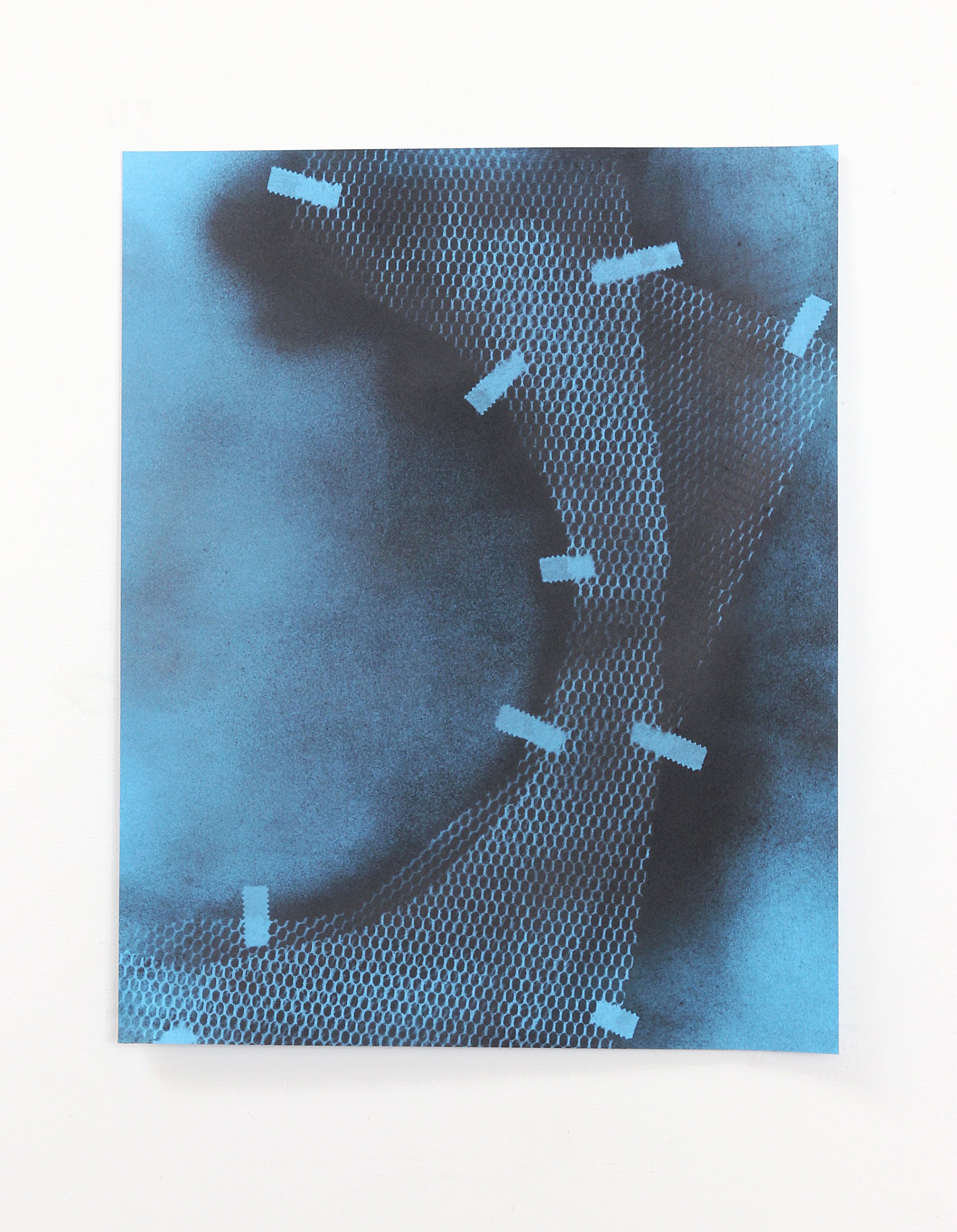   Untitled  Spray adhesive and graphite on paper 20” x 16” / 2015 