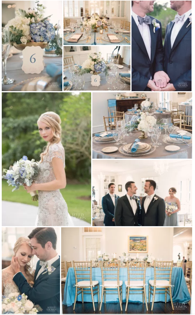 Bluegrass Chic - Capen House Blue and White Wedding