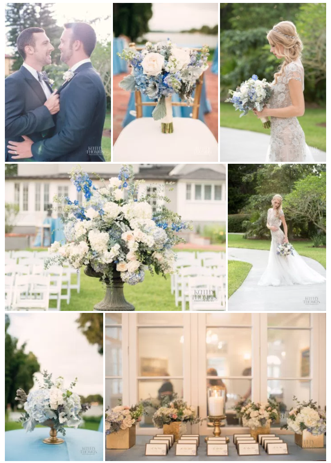 Bluegrass Chic - Capen House Blue and Gray Wedding
