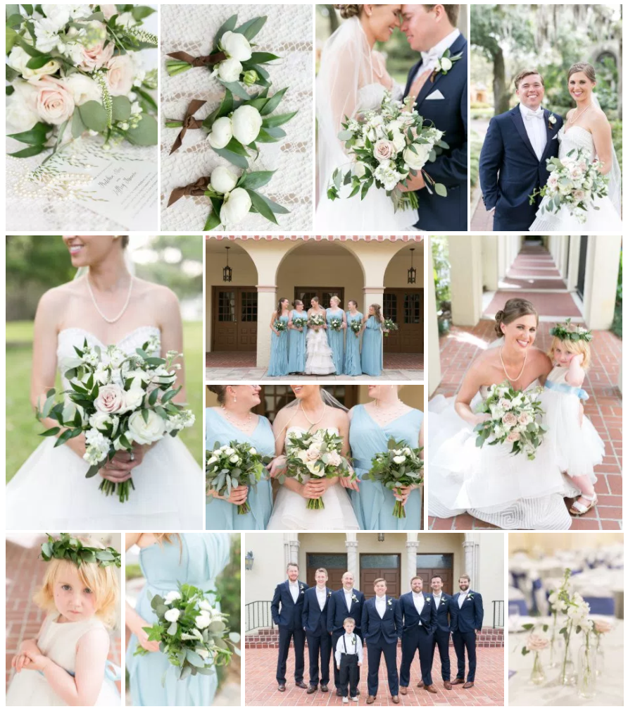 Bluegrass Chic - Blush and White Wedding Floral