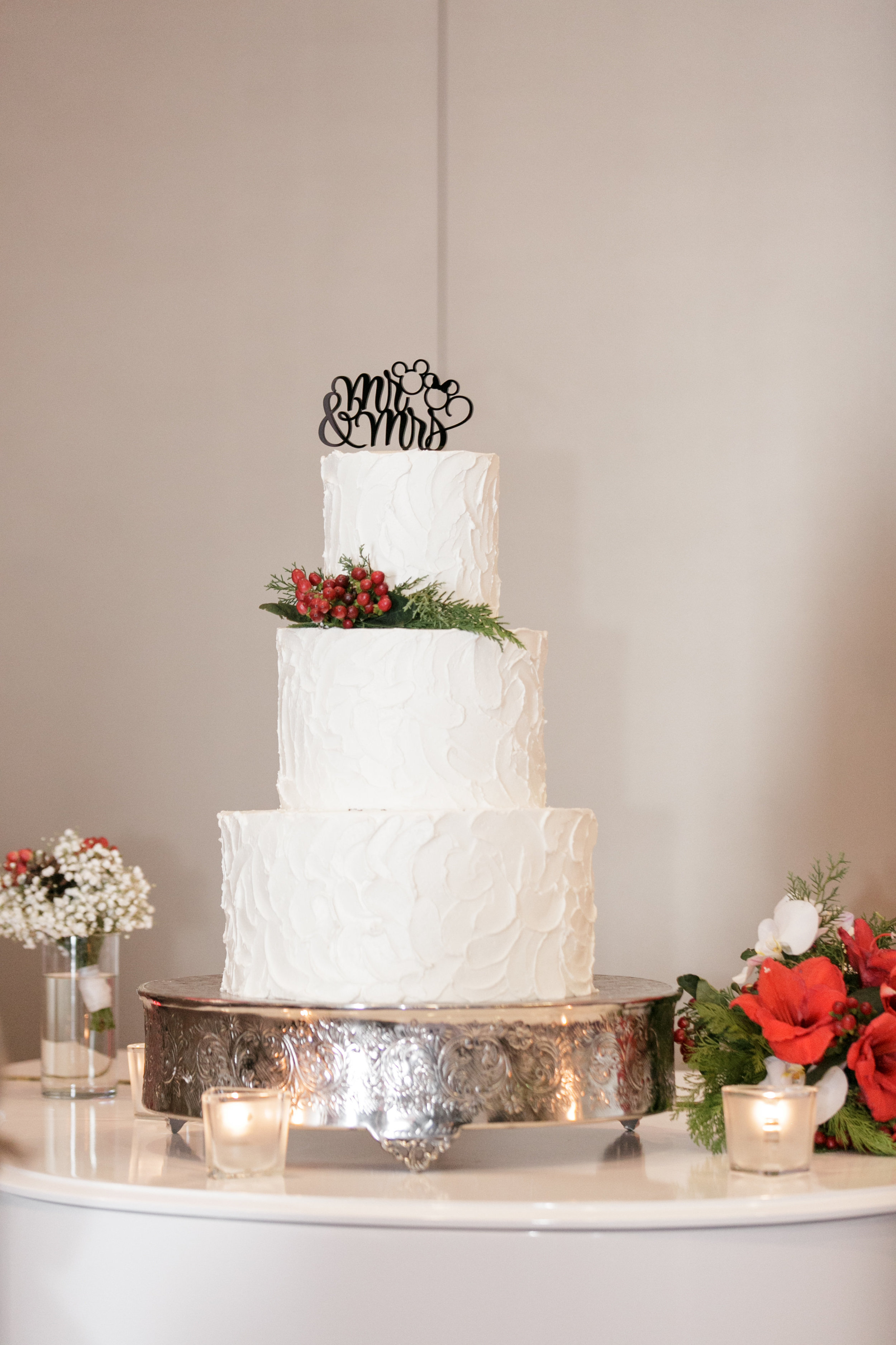 Bluegrass Chic - Christmas Wedding Cake