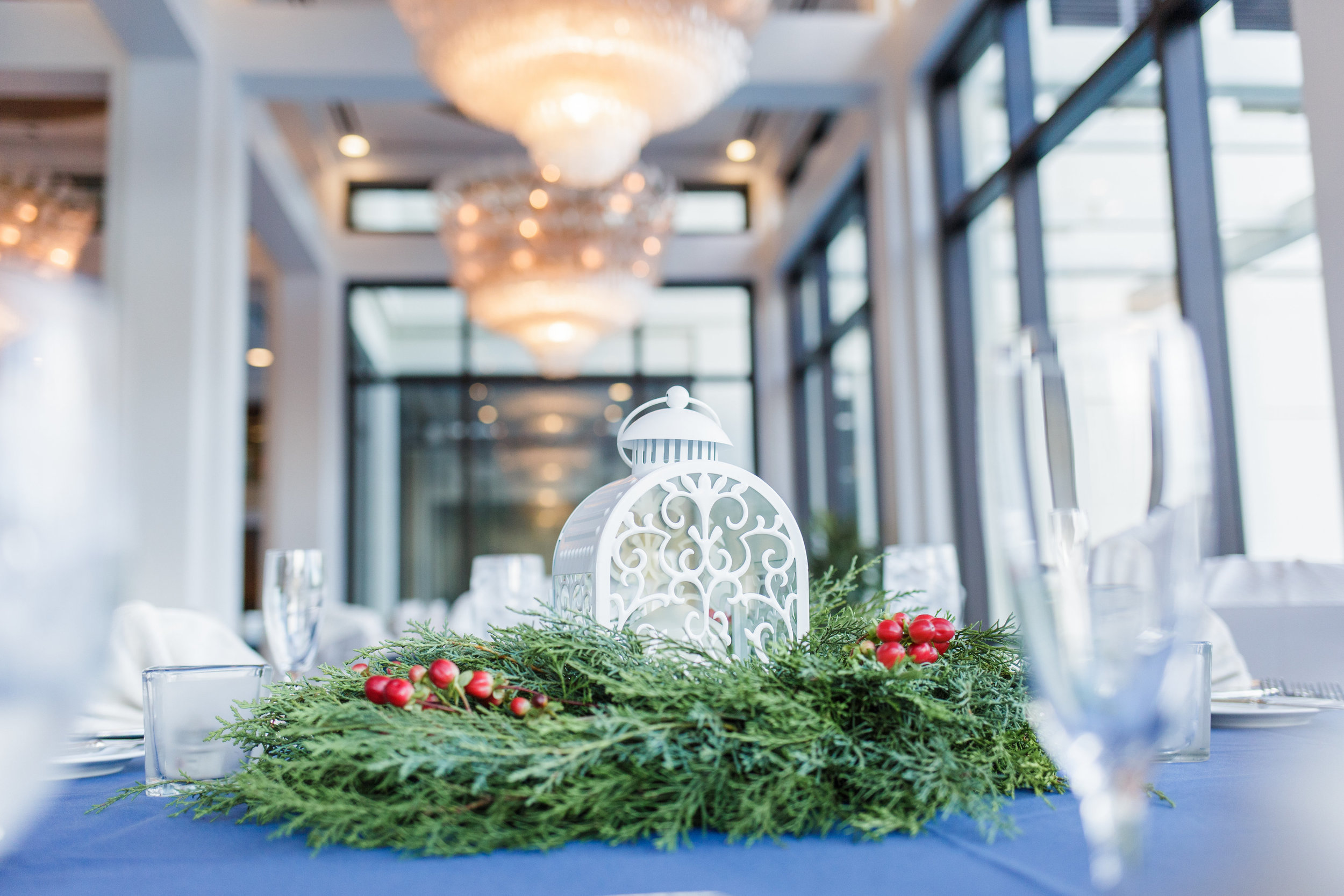 Bluegrass Chic - Winter Centerpiece