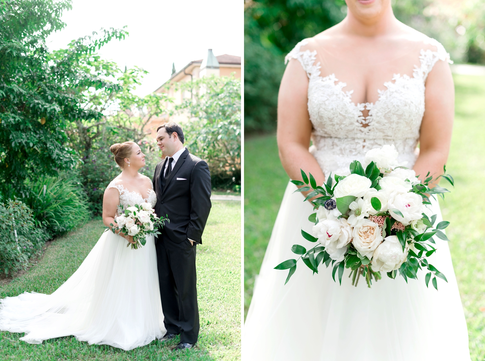 Bluegrass Chic - Blush and White Bridal Bouquet