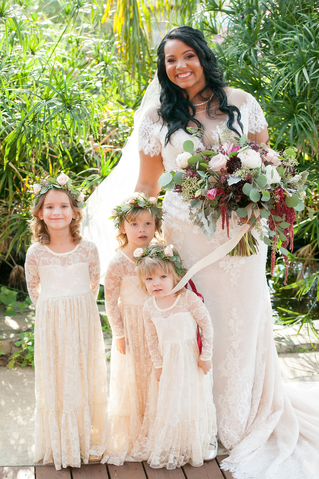 Bluegrass Chic - Bride and her flower girls