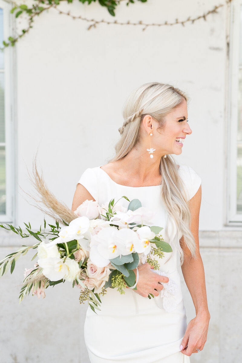 Bluegrass Chic - Blush and White Orchid Wedding Park Ave Winter Park