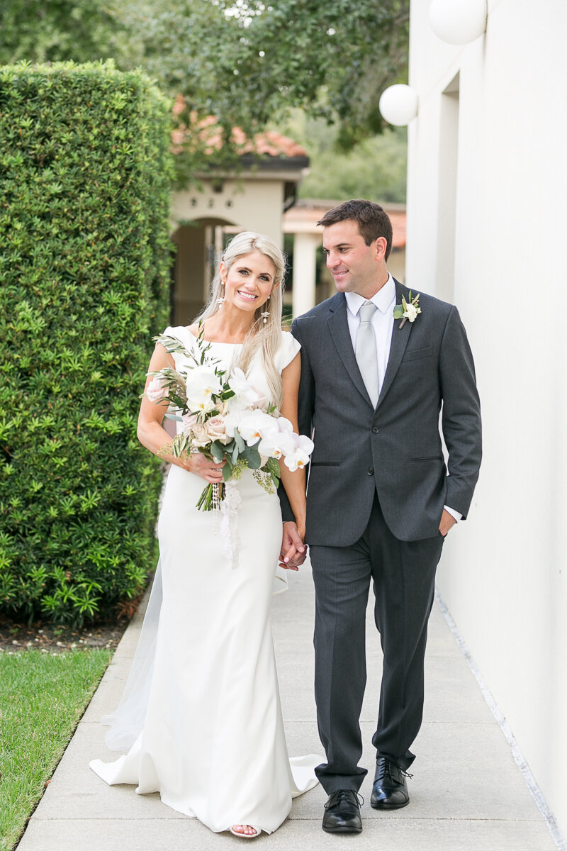 Bluegrass Chic - Blush and White Orchid Wedding Park Ave Winter Park