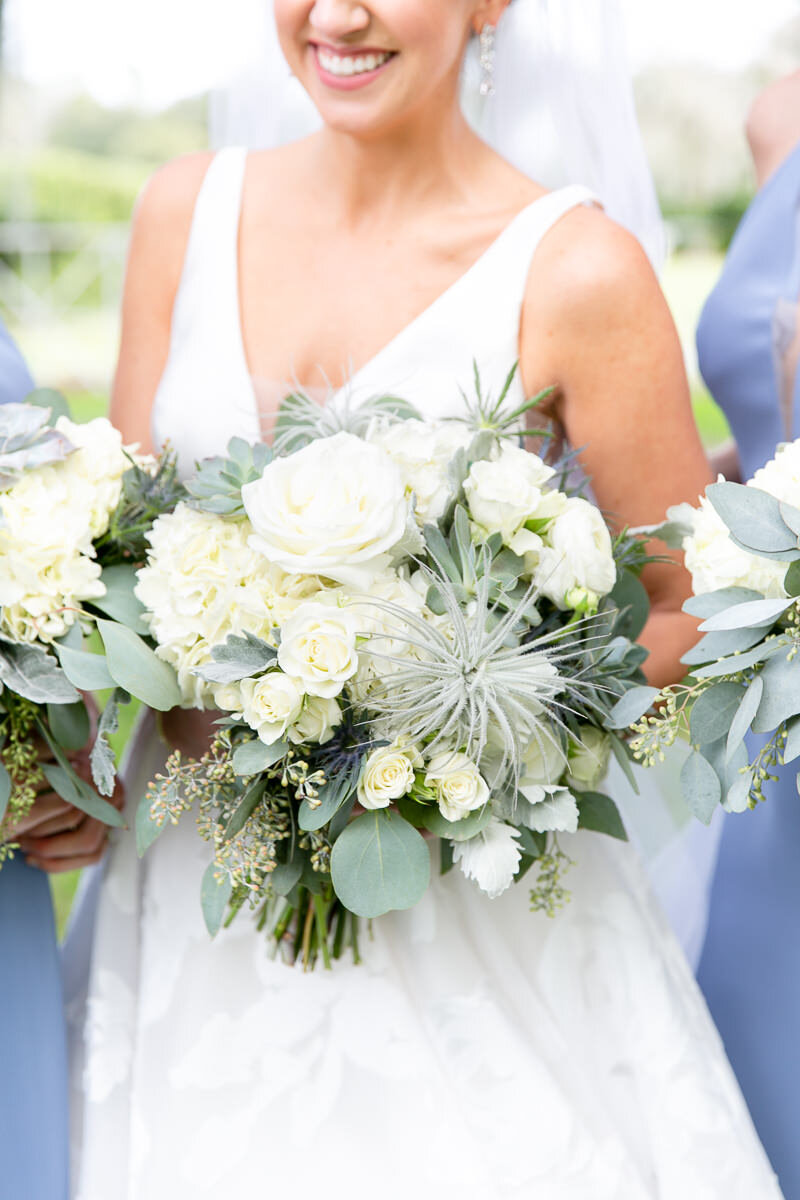 Bluegrass Chic Tavares on the Lake Air plant and Succulent Bridal Bouquet