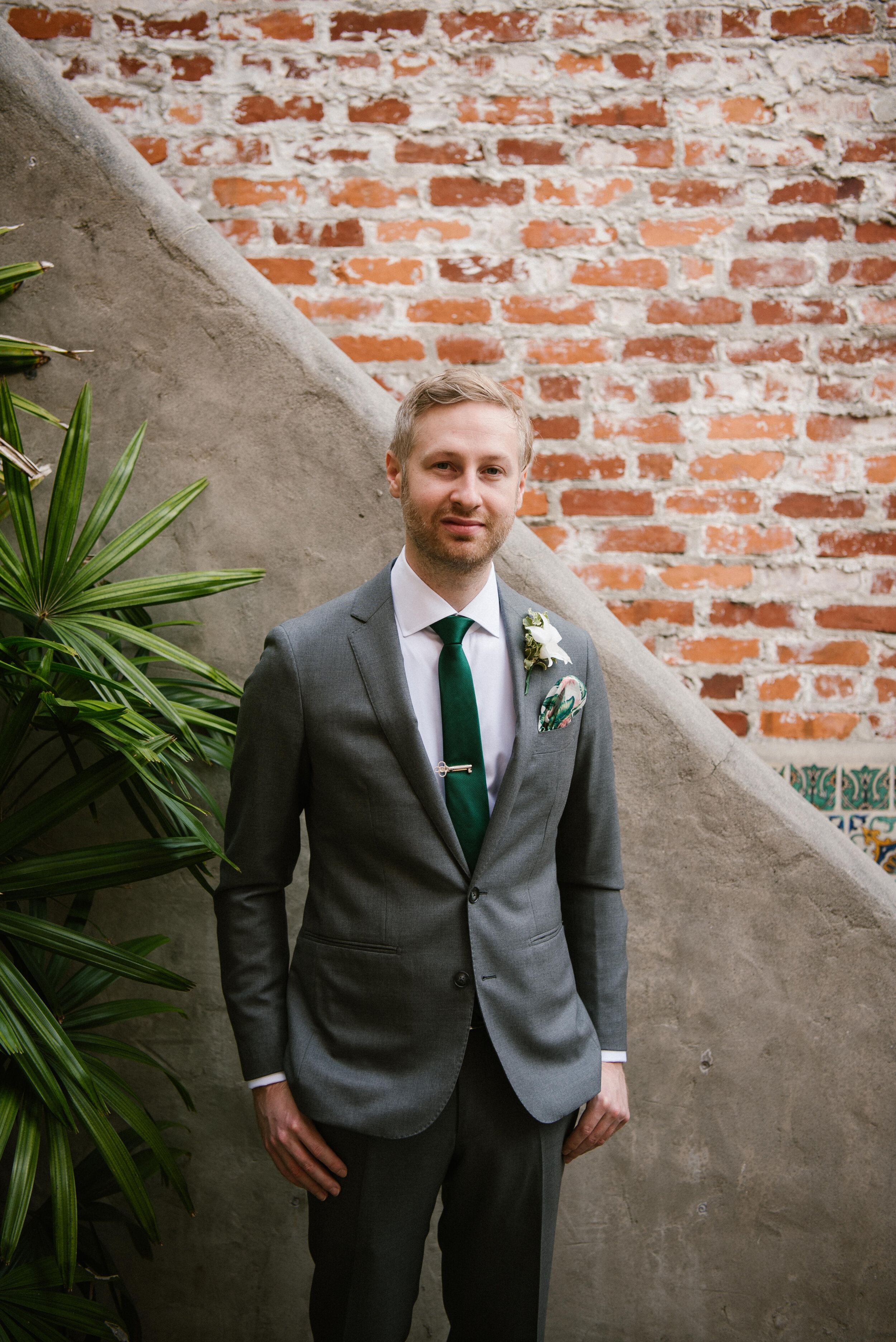 Bluegrass Chic - Casa Feliz Fox and Film Photography Groom Portraits with Boutonniere