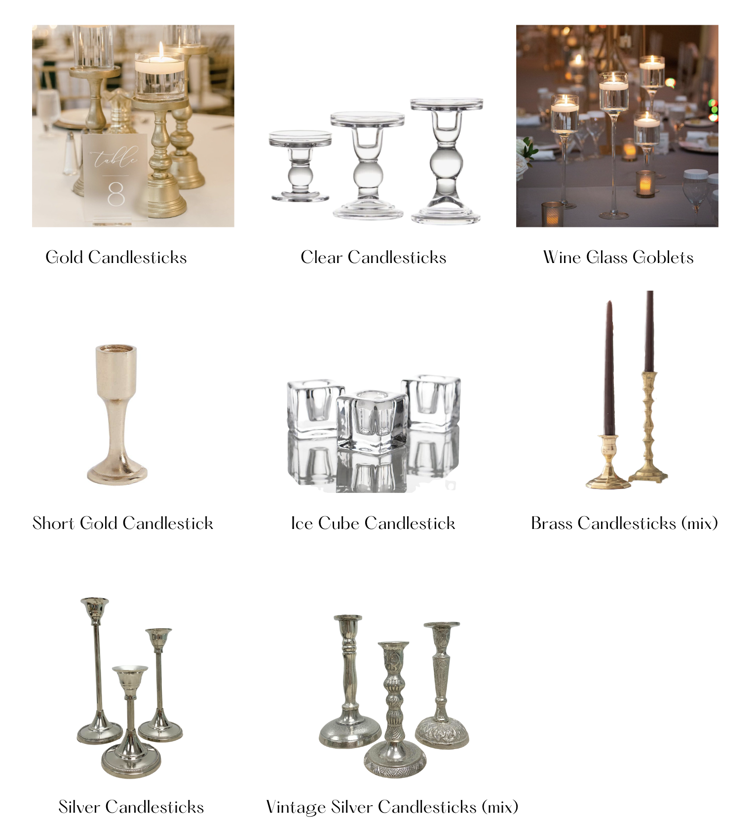 Candle options Bluegrass Chic