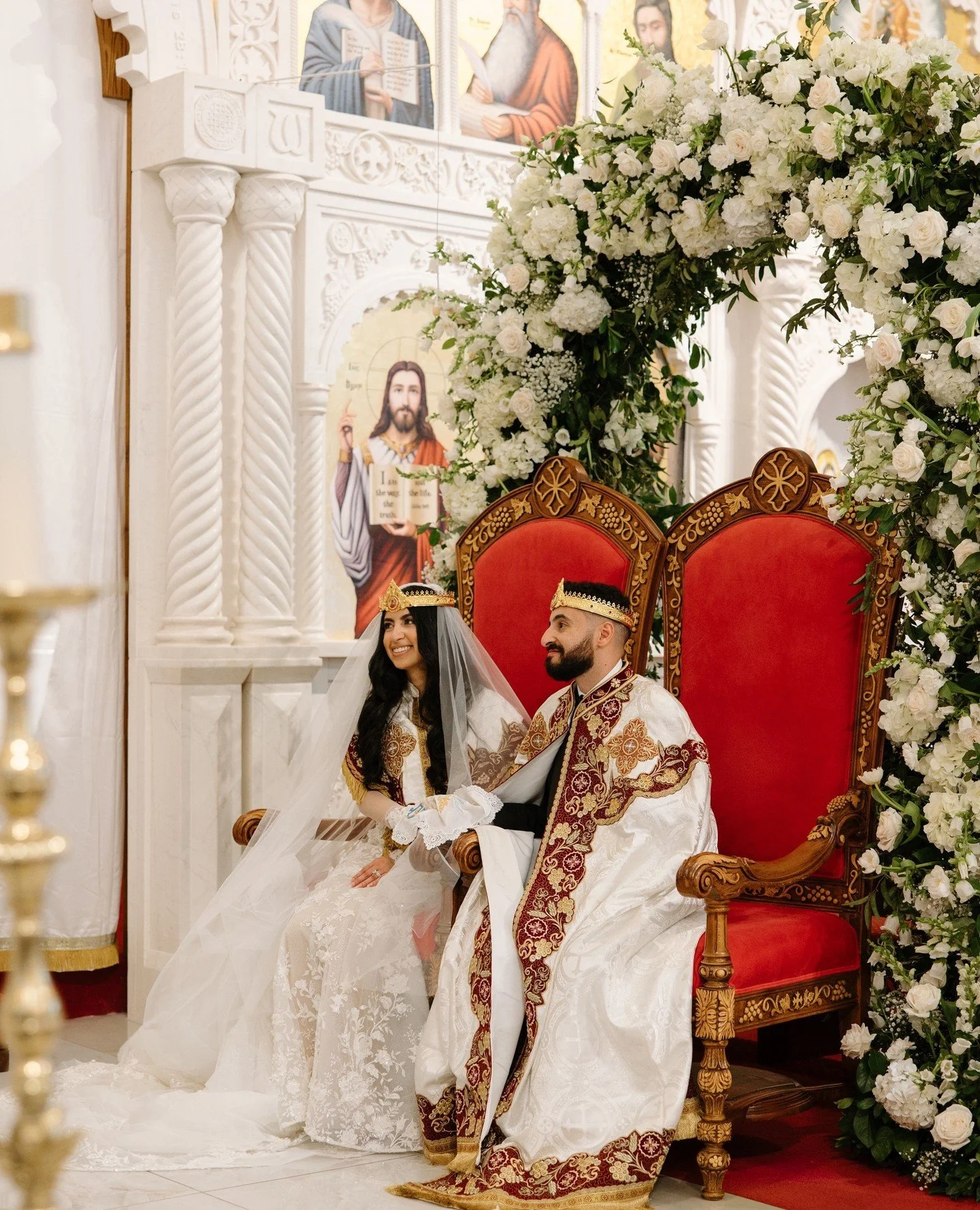 6.7.25 Karina + Mark🕊️✨️ ⁠
⁠
The most beautiful ceremony! You can feel the love! Double tap and comment to show your love!⁠
-⁠
-⁠
#weddingflowers #weddingflorist #orlandowedding #orlandoflorist #luxurywedding #coptic #copticwedding