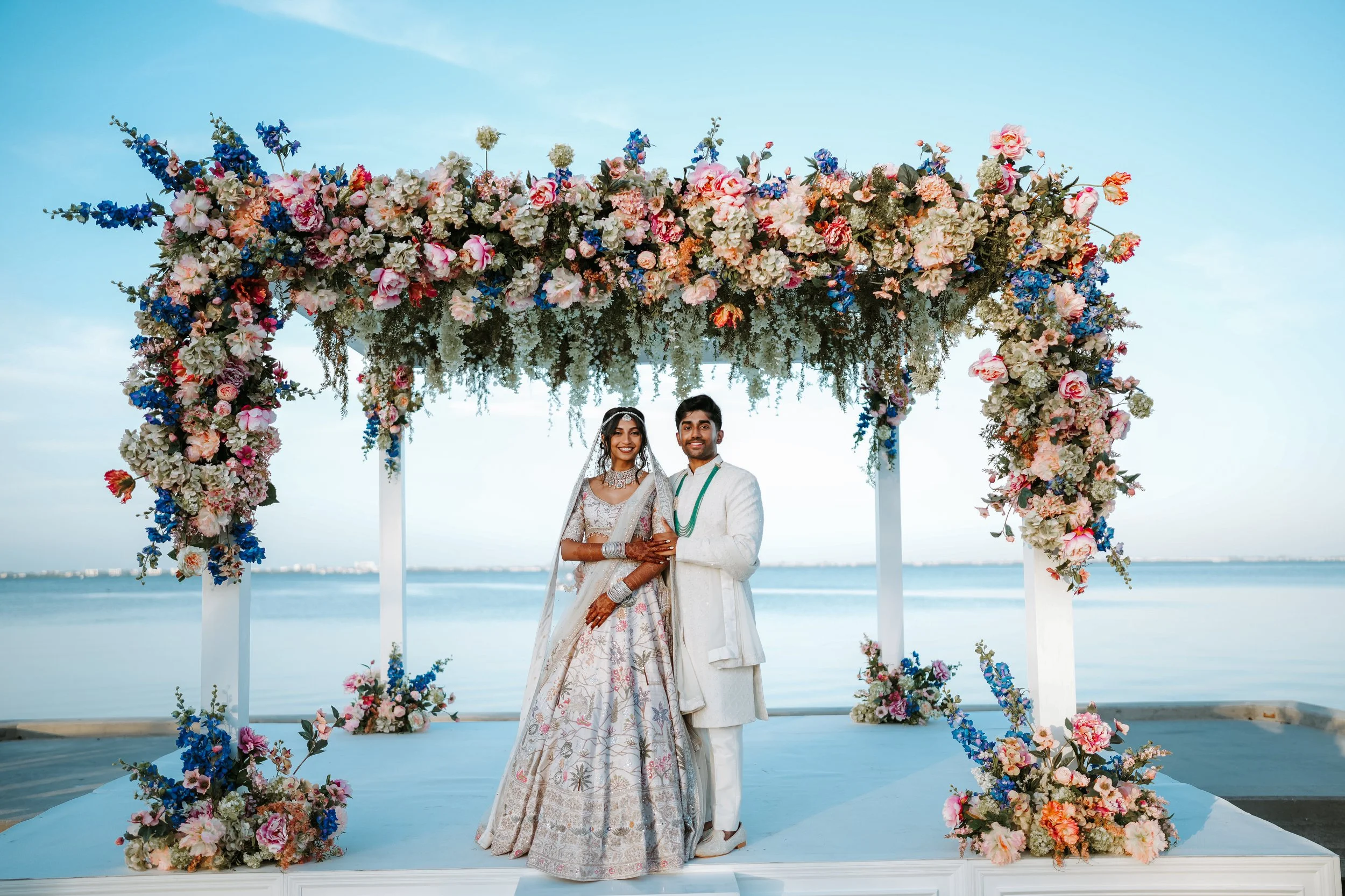 A Vibrant South Asian Wedding on Sarasota Bay 